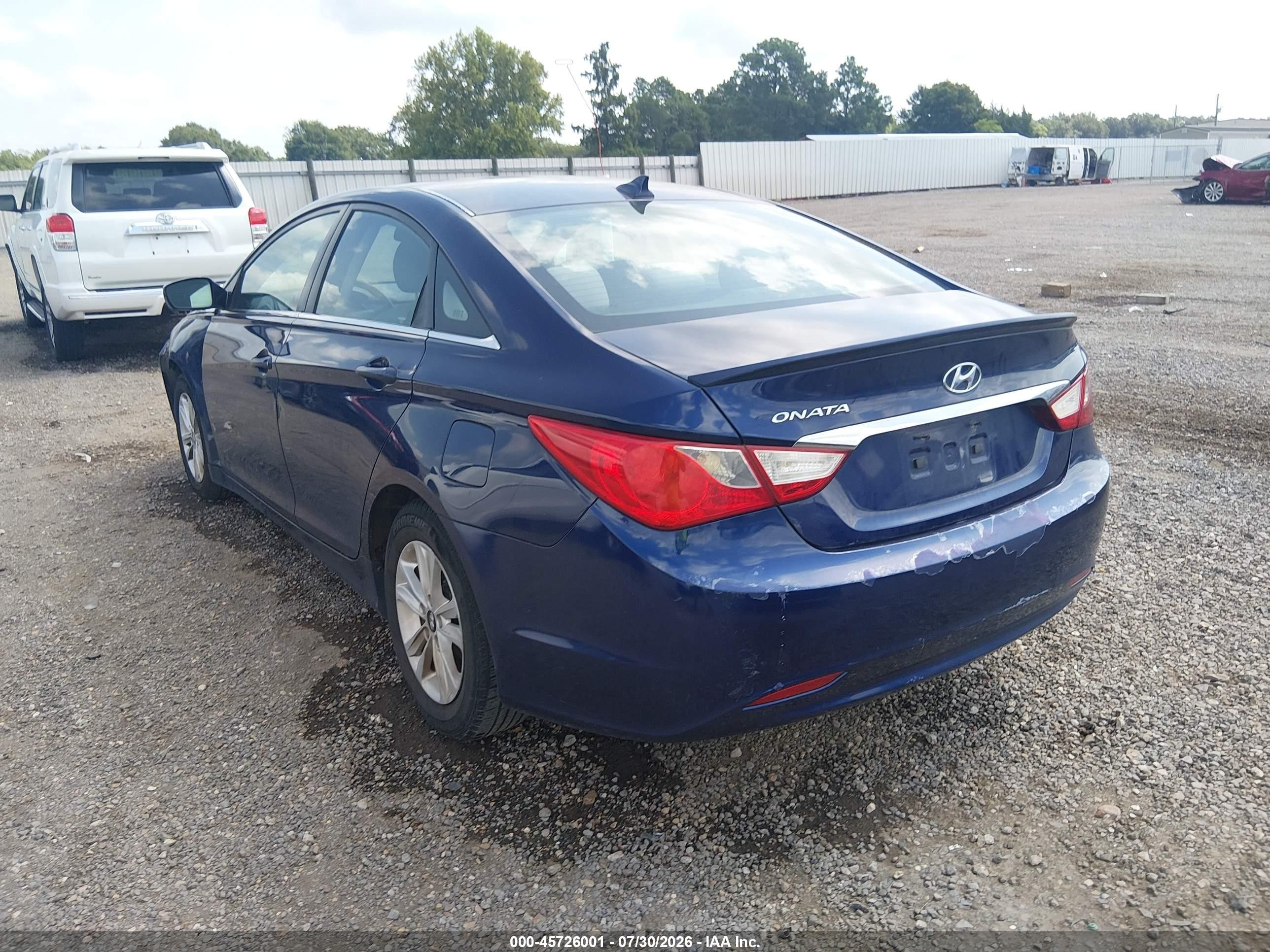 2013 Hyundai Sonata Gls Blue vin: 5NPEB4AC1DH637892