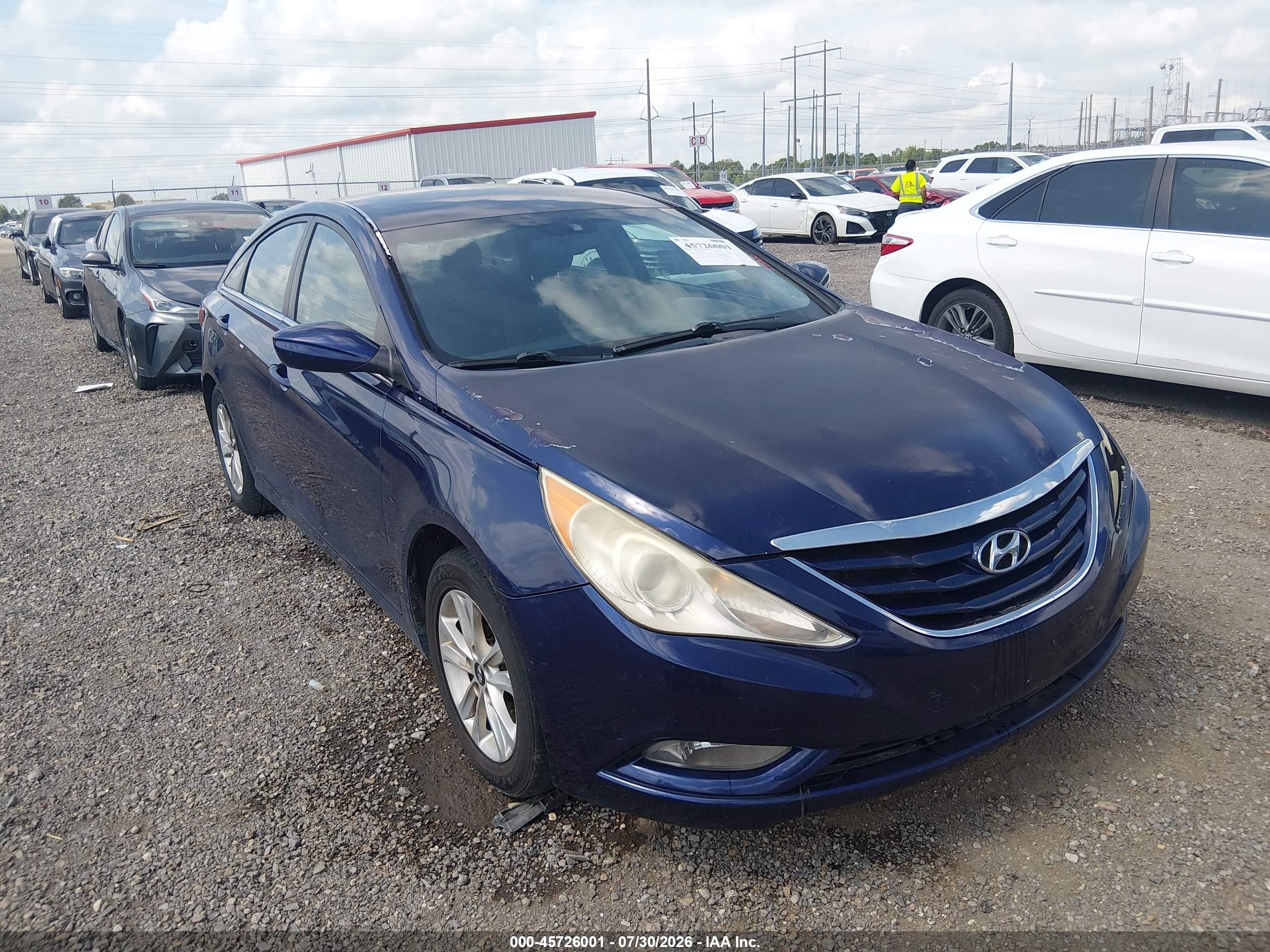 2013 Hyundai Sonata Gls Blue vin: 5NPEB4AC1DH637892