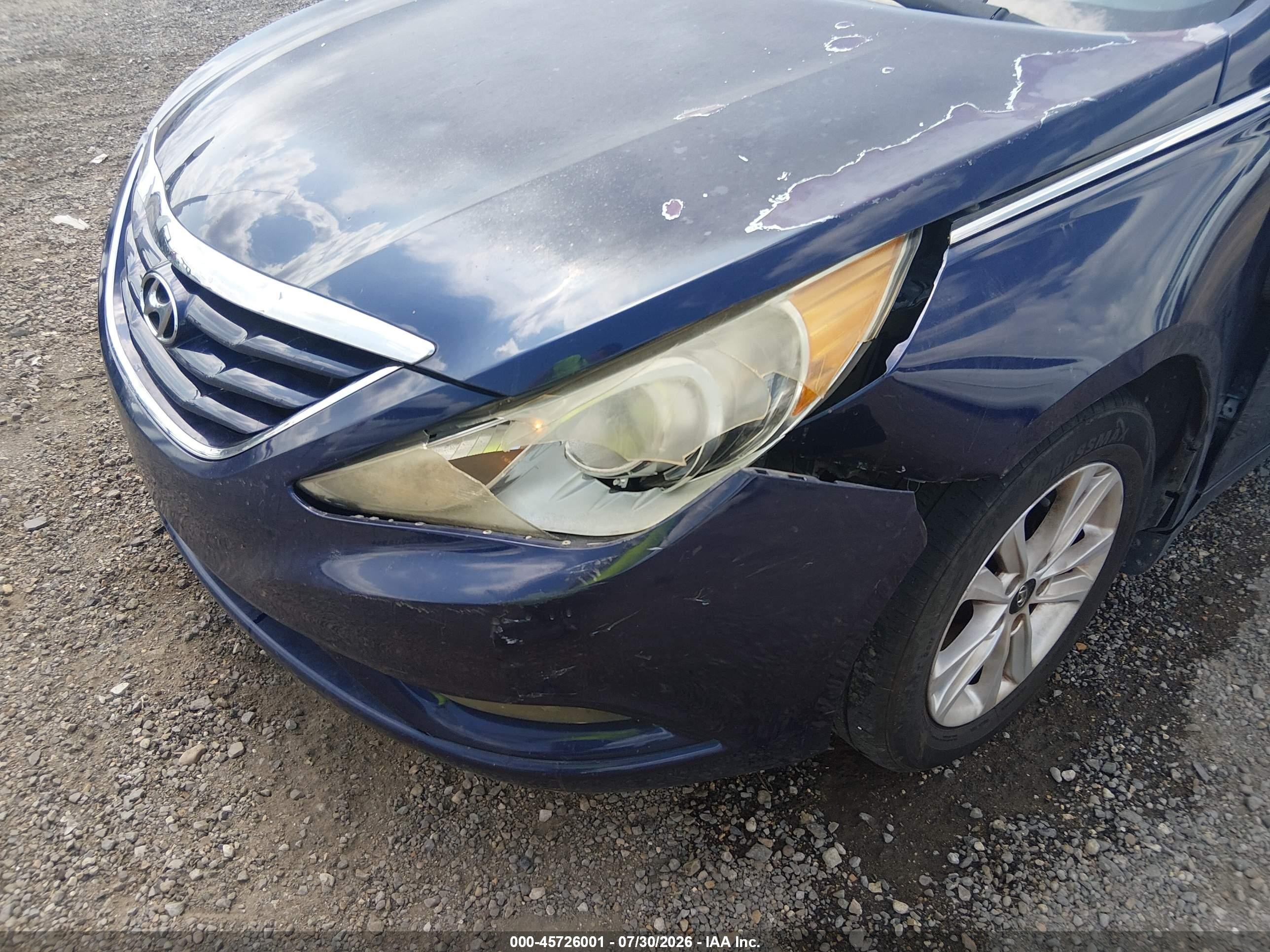 2013 Hyundai Sonata Gls Blue vin: 5NPEB4AC1DH637892