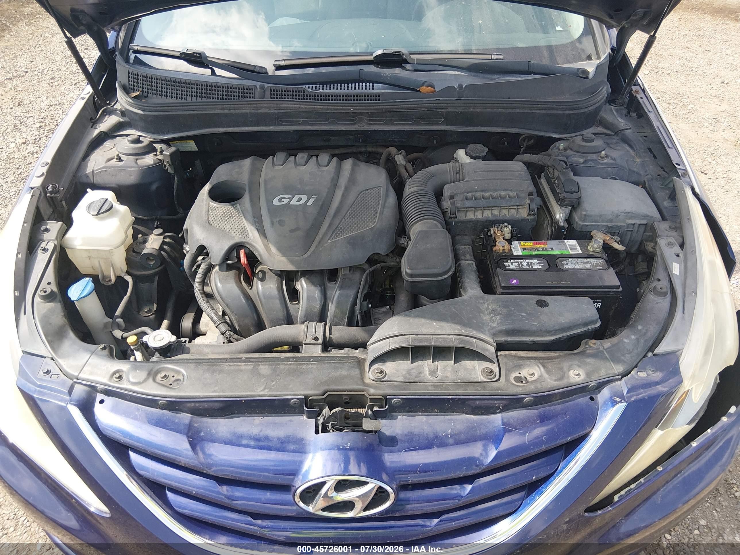 2013 Hyundai Sonata Gls Blue vin: 5NPEB4AC1DH637892