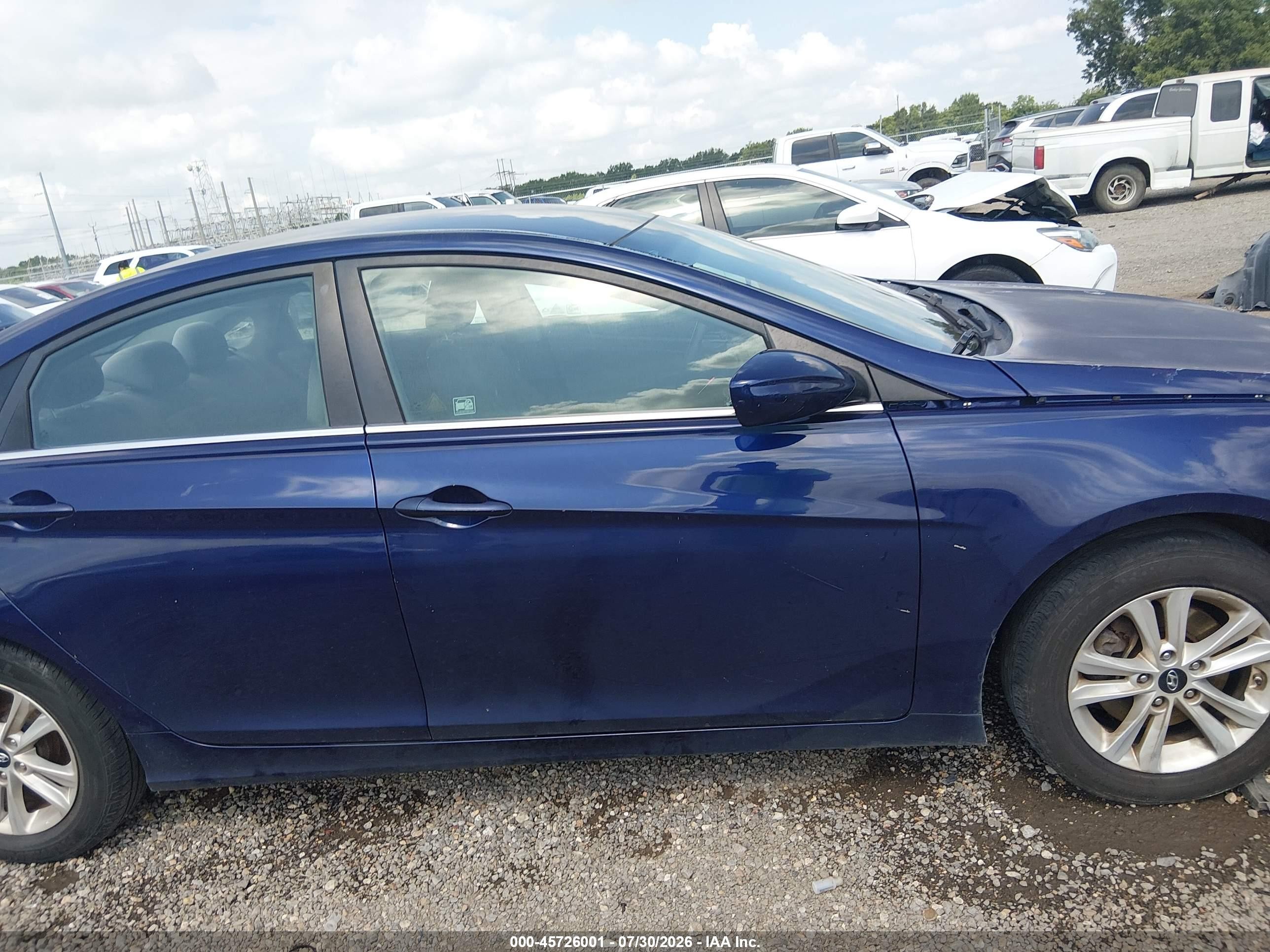 2013 Hyundai Sonata Gls Blue vin: 5NPEB4AC1DH637892
