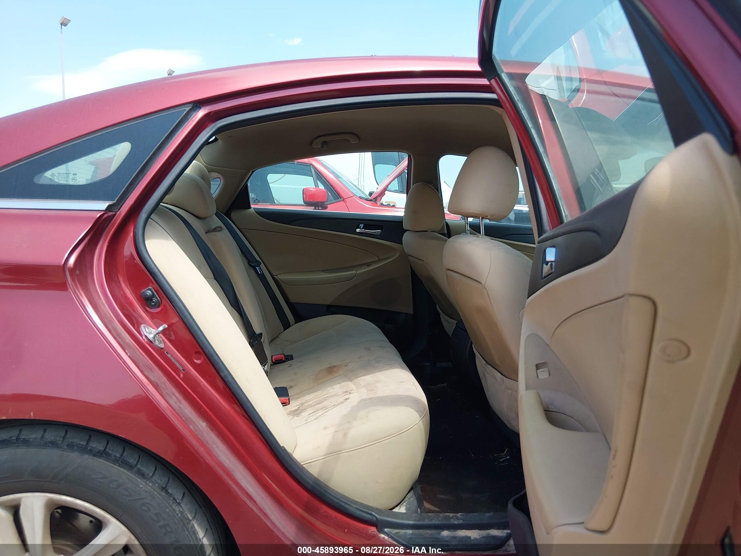 2013 Hyundai Sonata Gls Red vin: 5NPEB4AC1DH650318