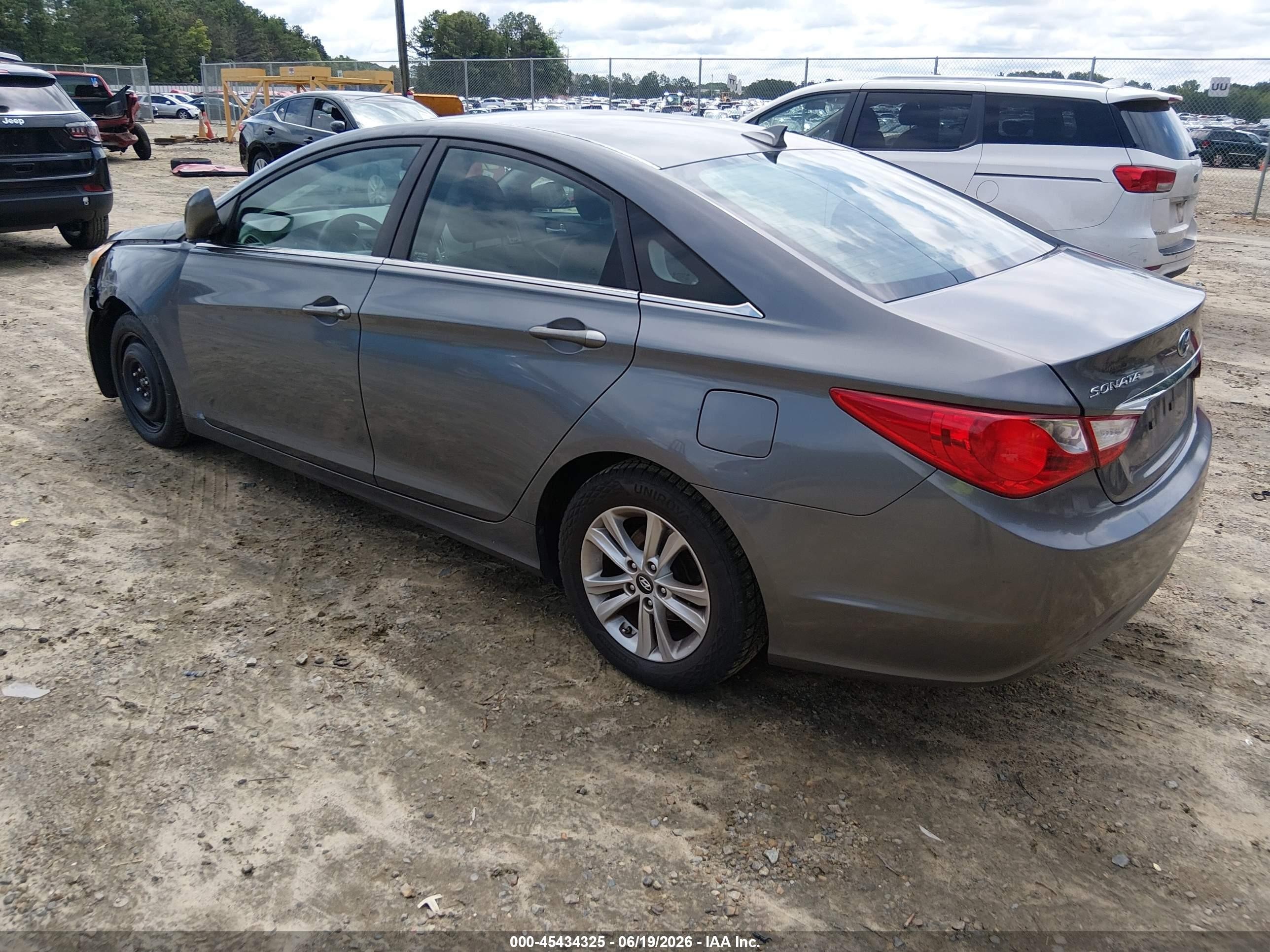2013 Hyundai Sonata Gls Gray vin: 5NPEB4AC1DH658452