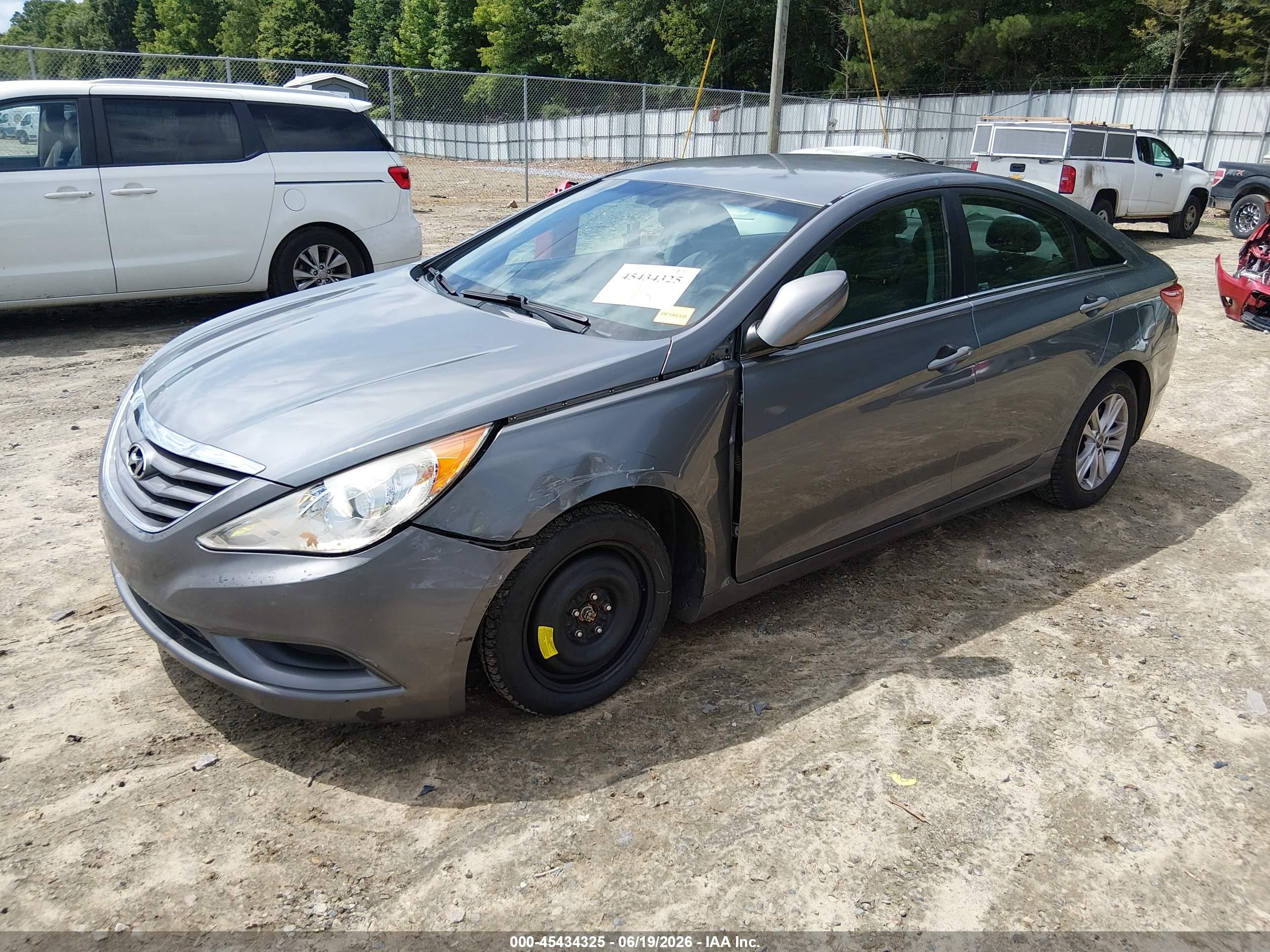 2013 Hyundai Sonata Gls Gray vin: 5NPEB4AC1DH658452