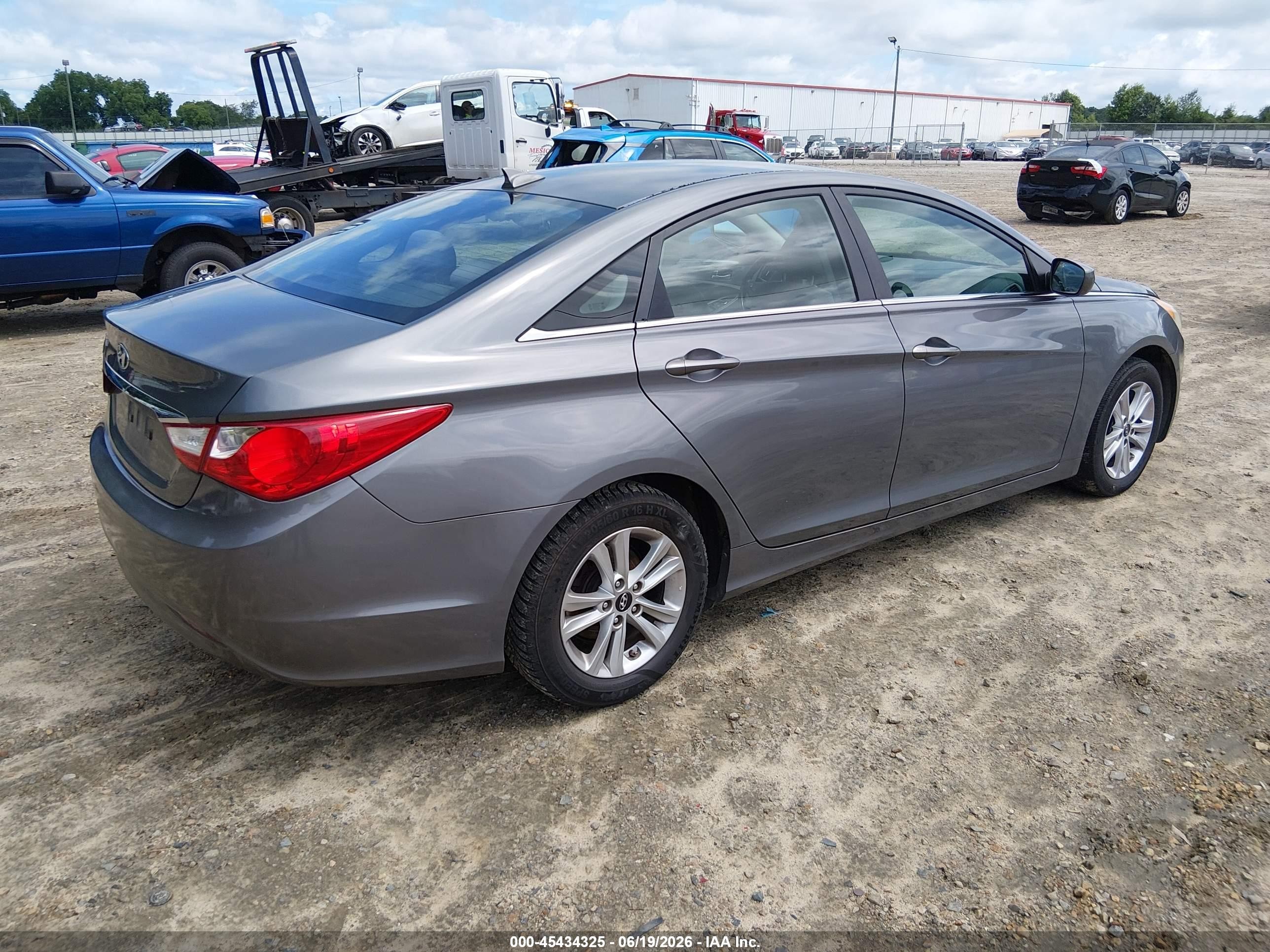 2013 Hyundai Sonata Gls Gray vin: 5NPEB4AC1DH658452
