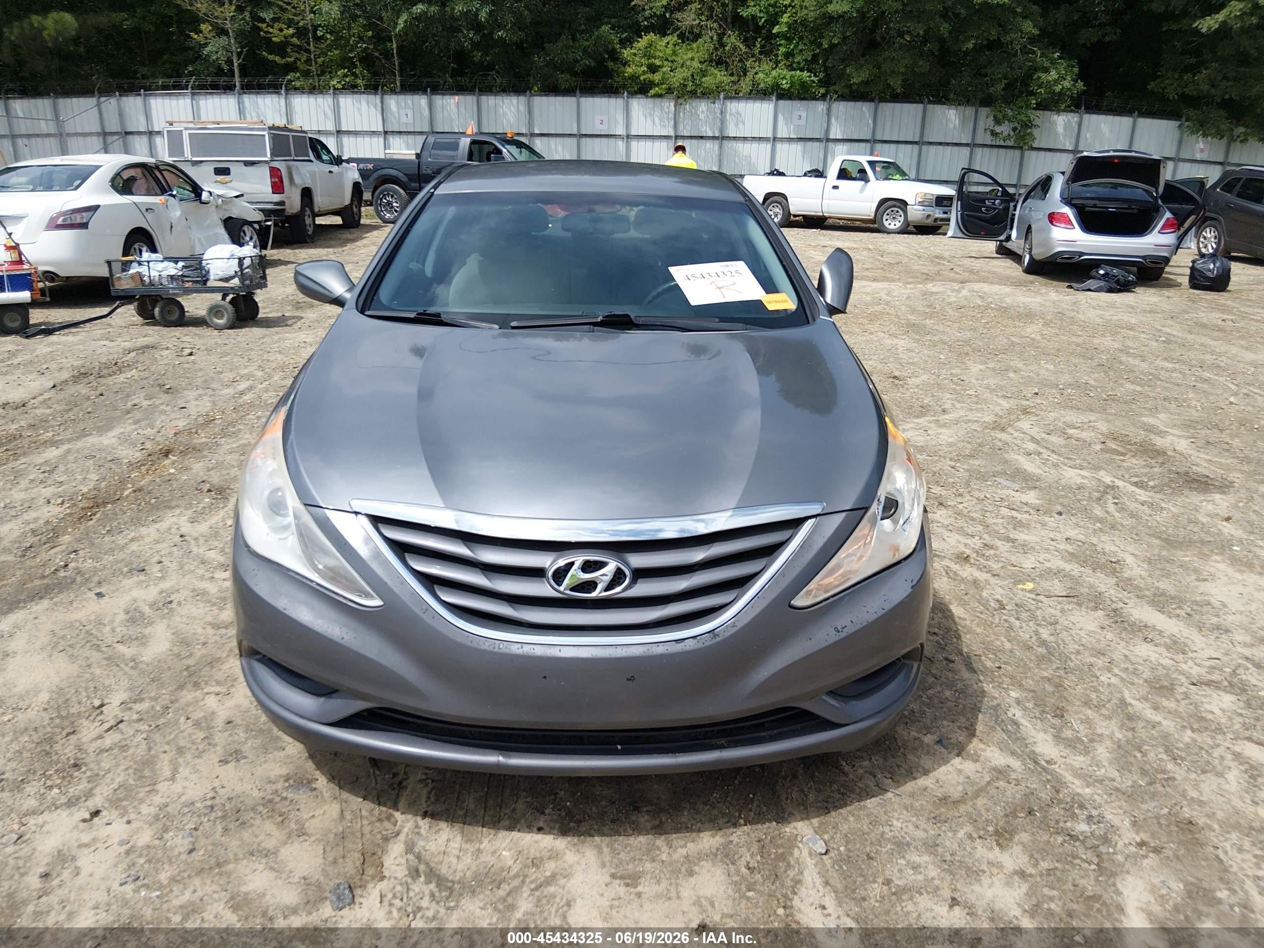 2013 Hyundai Sonata Gls Gray vin: 5NPEB4AC1DH658452