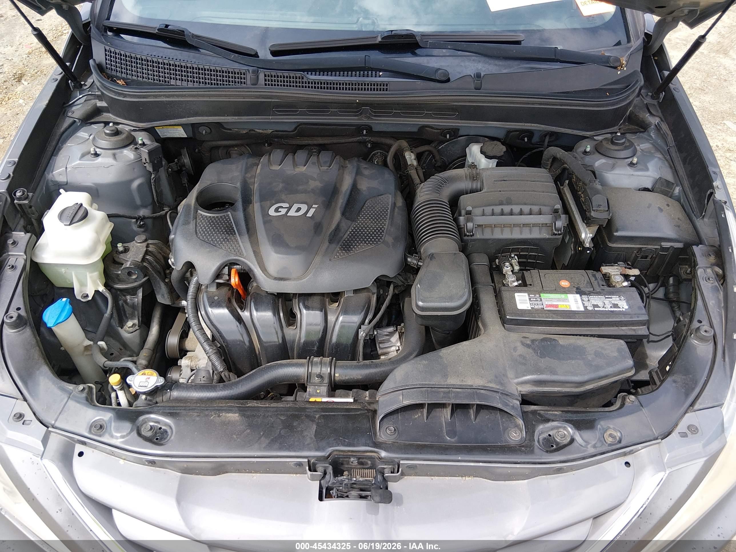 2013 Hyundai Sonata Gls Gray vin: 5NPEB4AC1DH658452