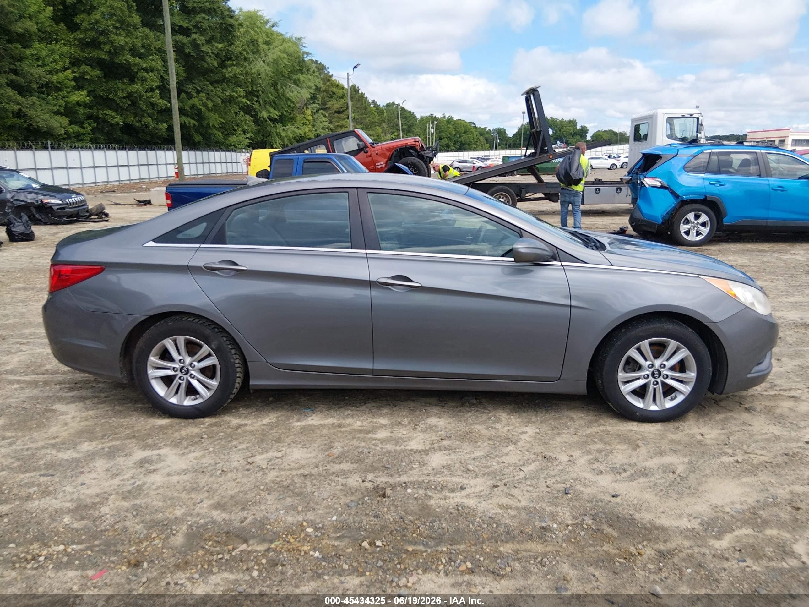 2013 Hyundai Sonata Gls Gray vin: 5NPEB4AC1DH658452