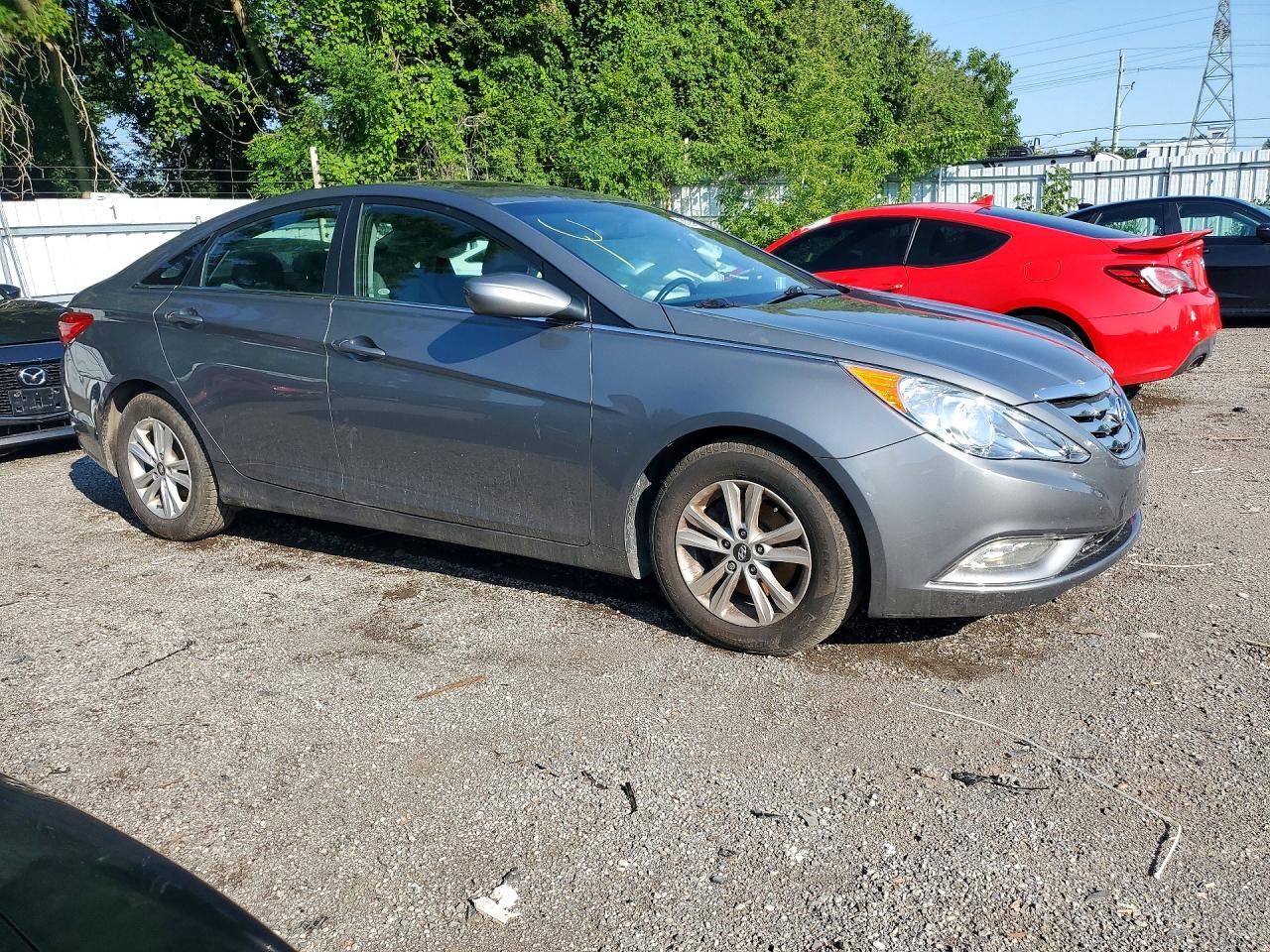 2013 Hyundai Sonata Gls Gray vin: 5NPEB4AC1DH662470