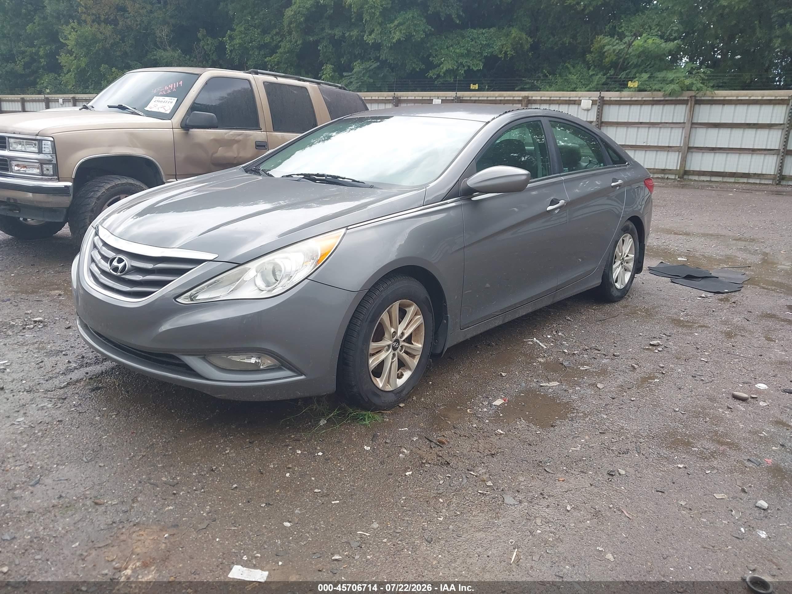 2013 Hyundai Sonata Gls Gray vin: 5NPEB4AC1DH664185