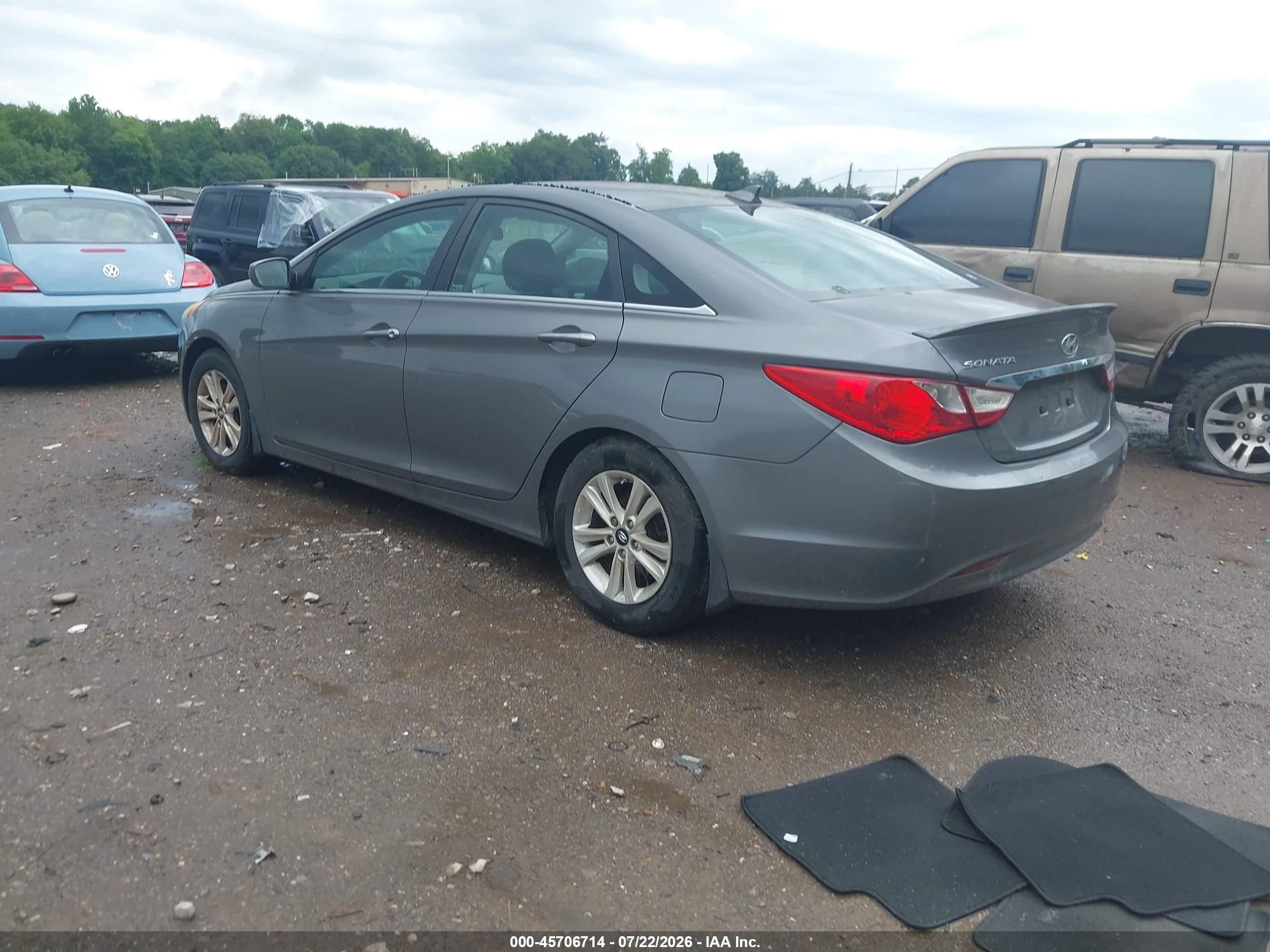 2013 Hyundai Sonata Gls Gray vin: 5NPEB4AC1DH664185