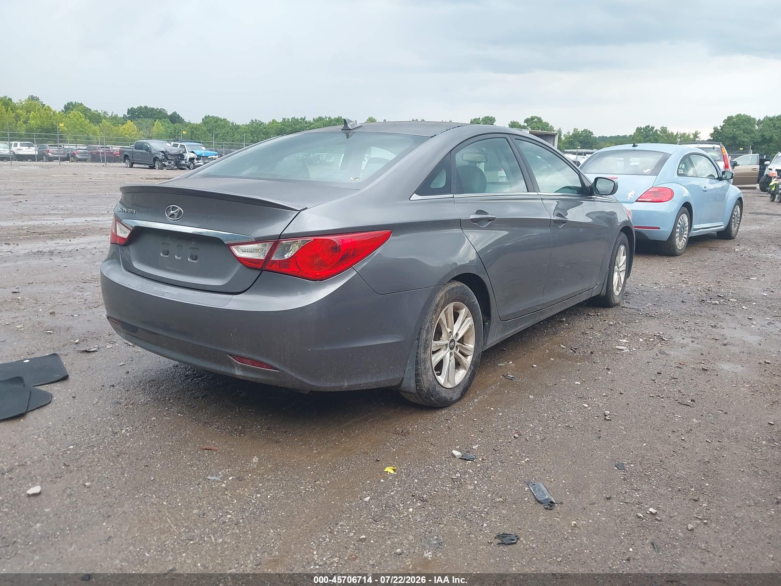 2013 Hyundai Sonata Gls Gray vin: 5NPEB4AC1DH664185