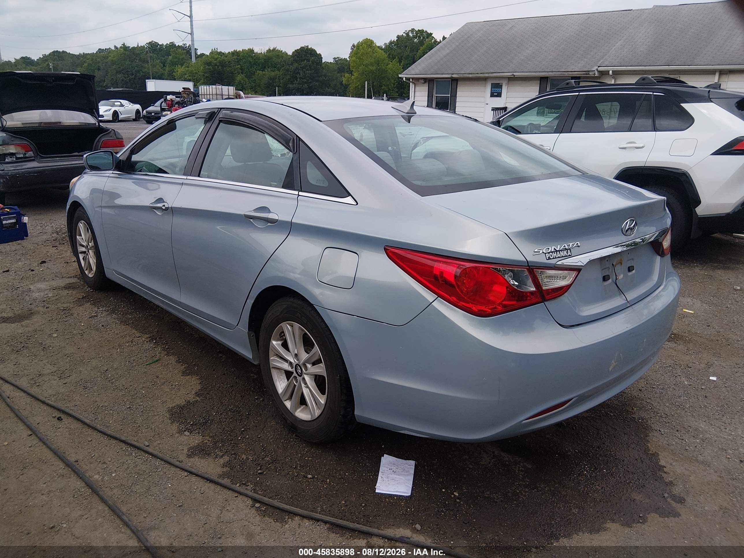 2013 Hyundai Sonata Gls Light Blue vin: 5NPEB4AC1DH683433