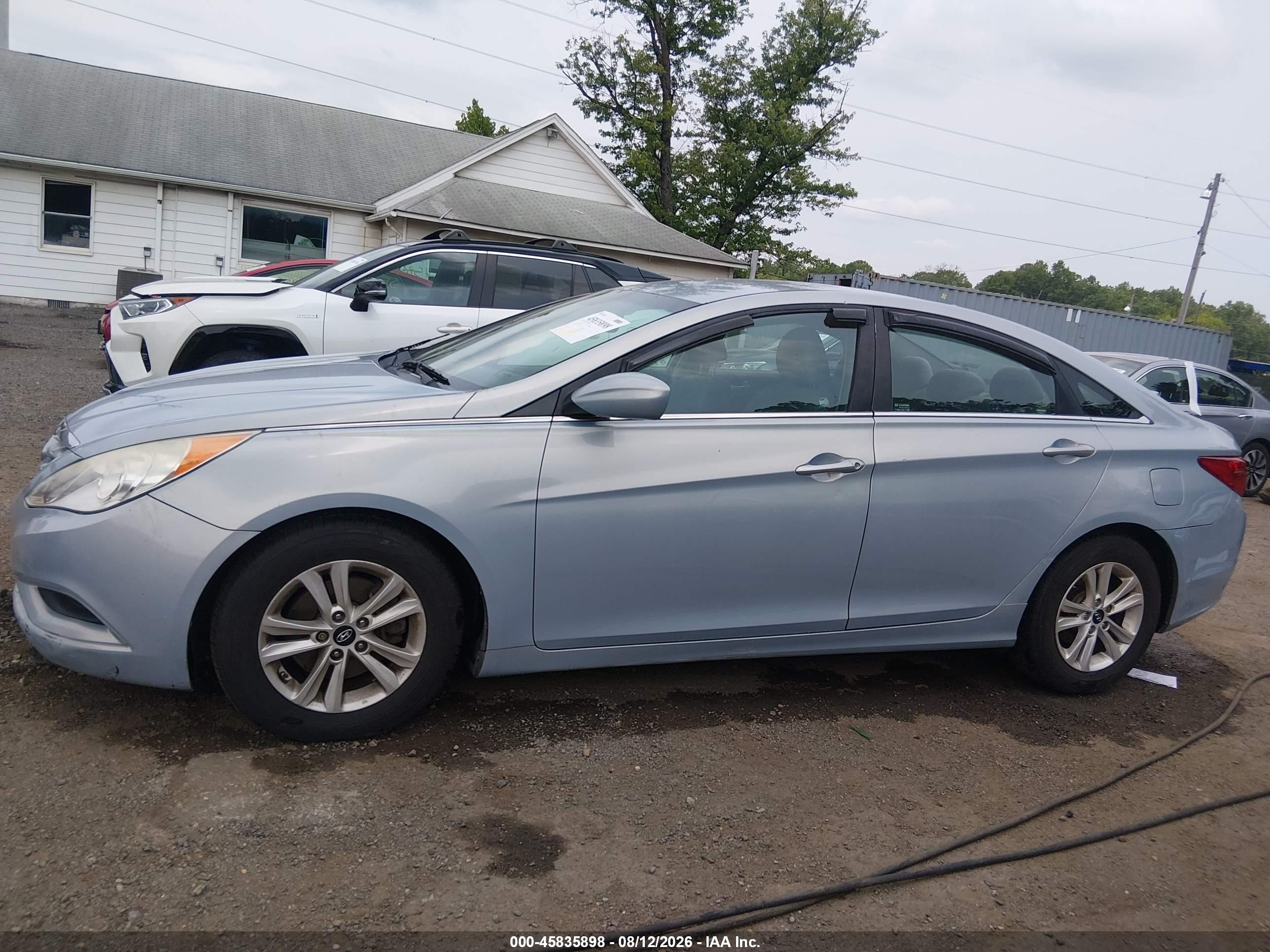 2013 Hyundai Sonata Gls Light Blue vin: 5NPEB4AC1DH683433