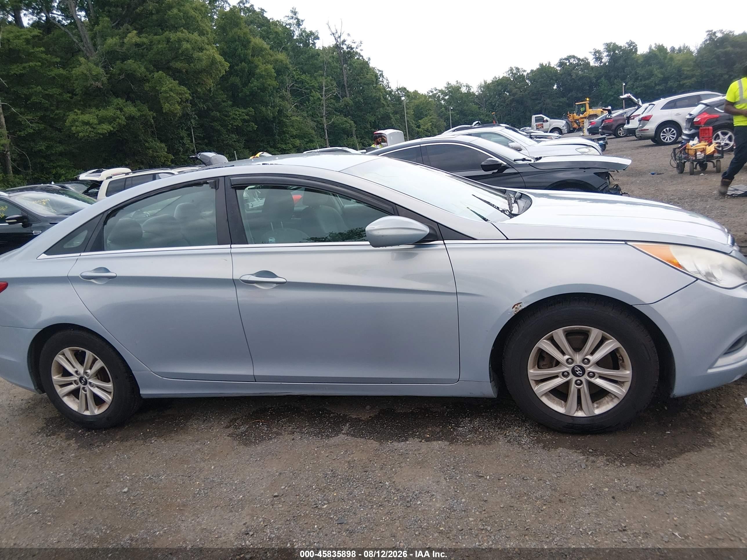 2013 Hyundai Sonata Gls Light Blue vin: 5NPEB4AC1DH683433