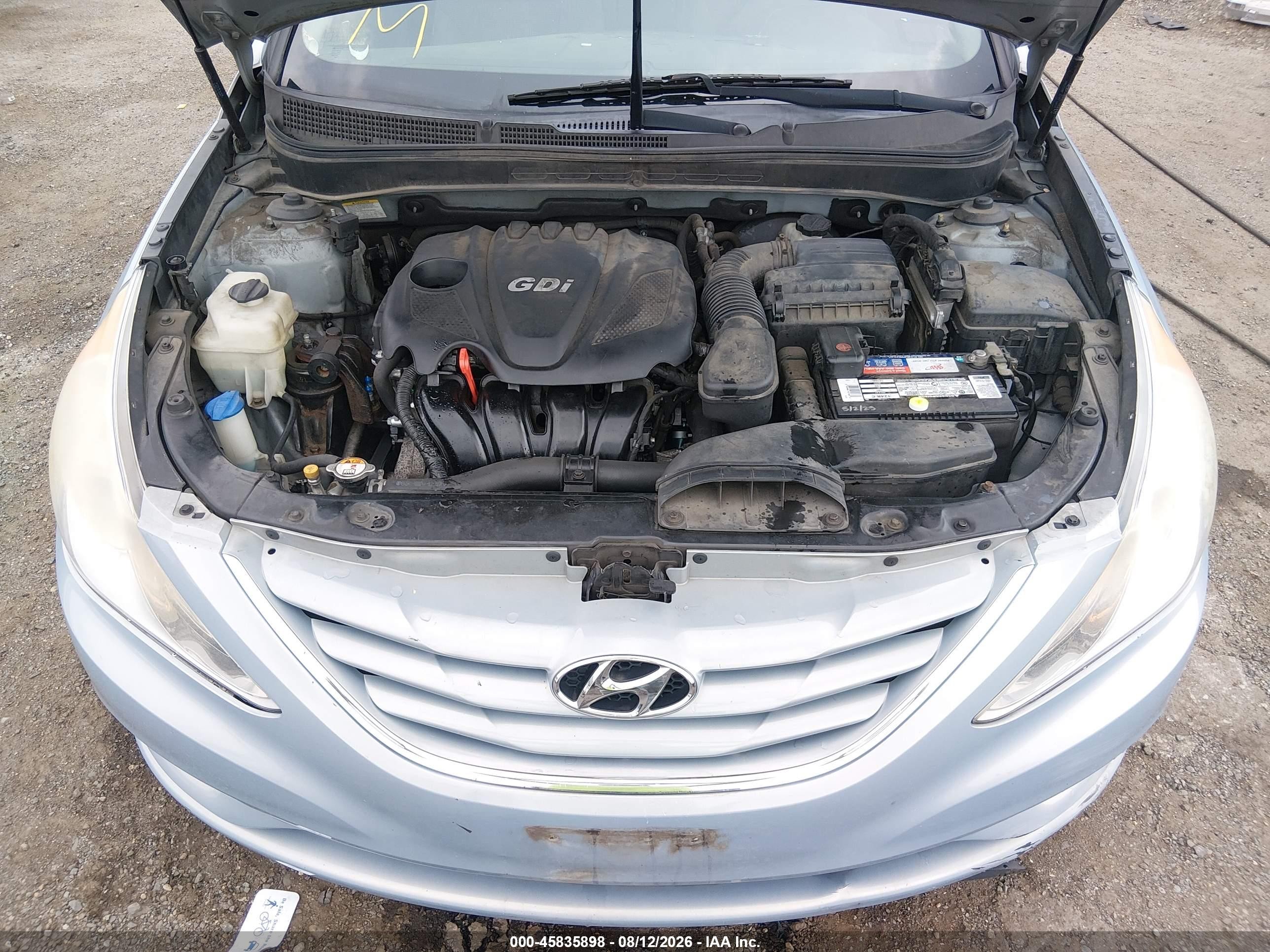 2013 Hyundai Sonata Gls Light Blue vin: 5NPEB4AC1DH683433