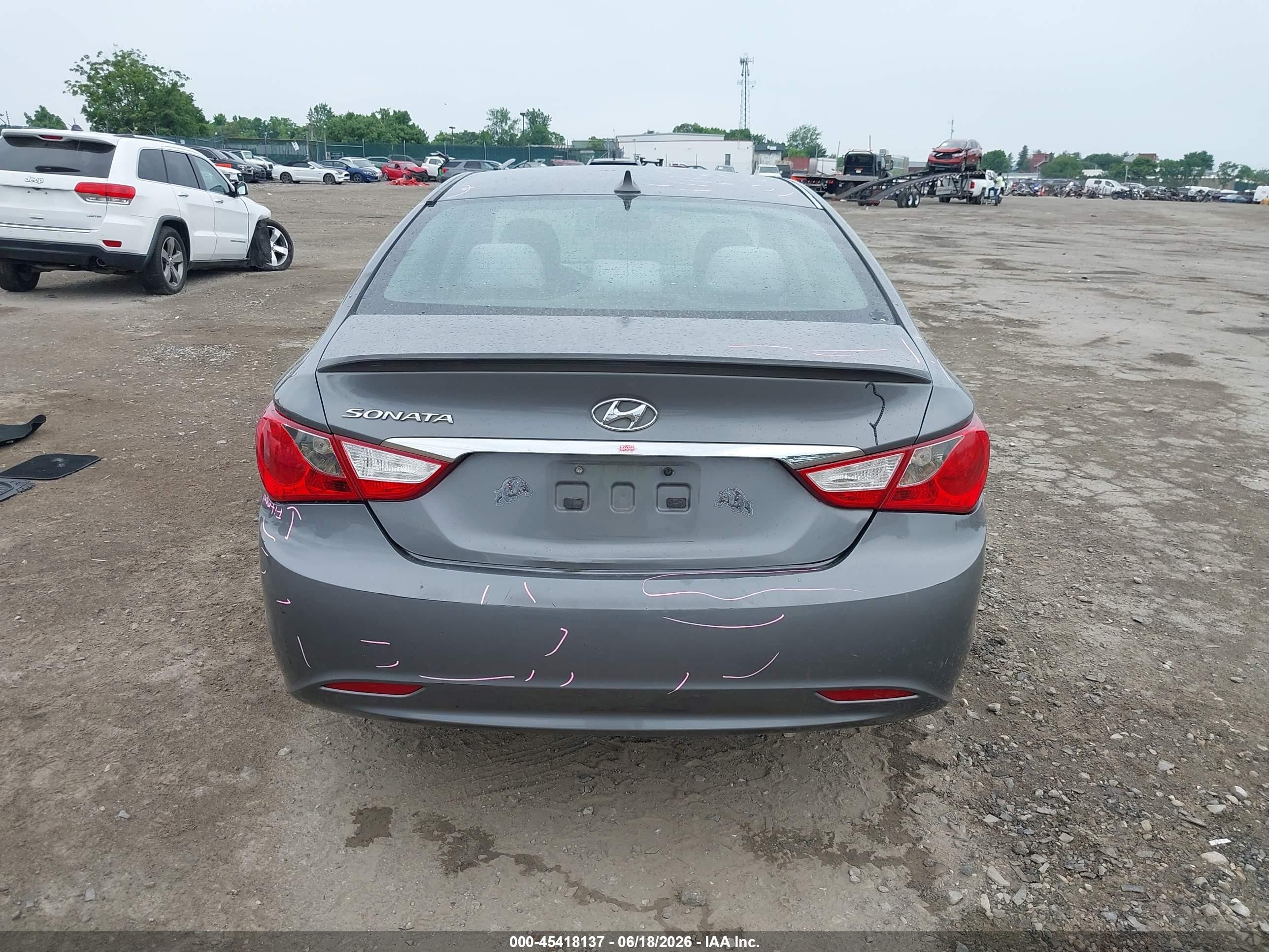 2013 Hyundai Sonata Gls Gray vin: 5NPEB4AC1DH689779
