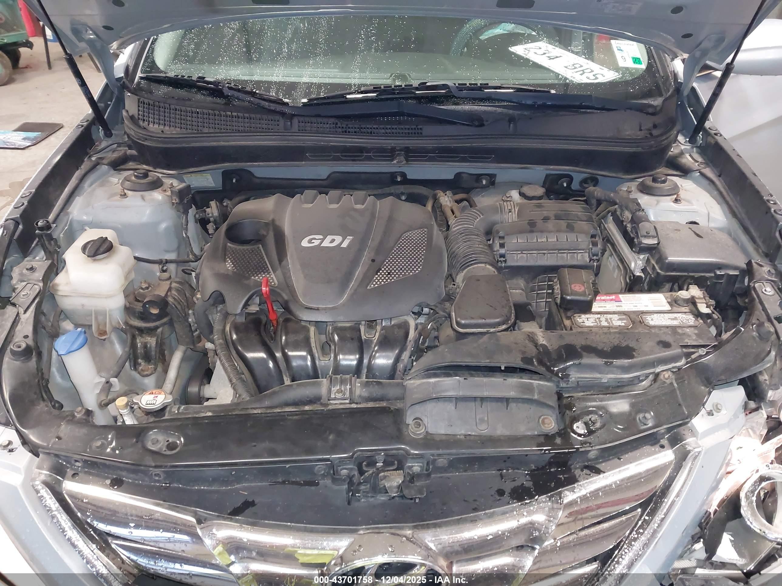 2013 Hyundai Sonata Gls Серебряный vin: 5NPEB4AC1DH693010