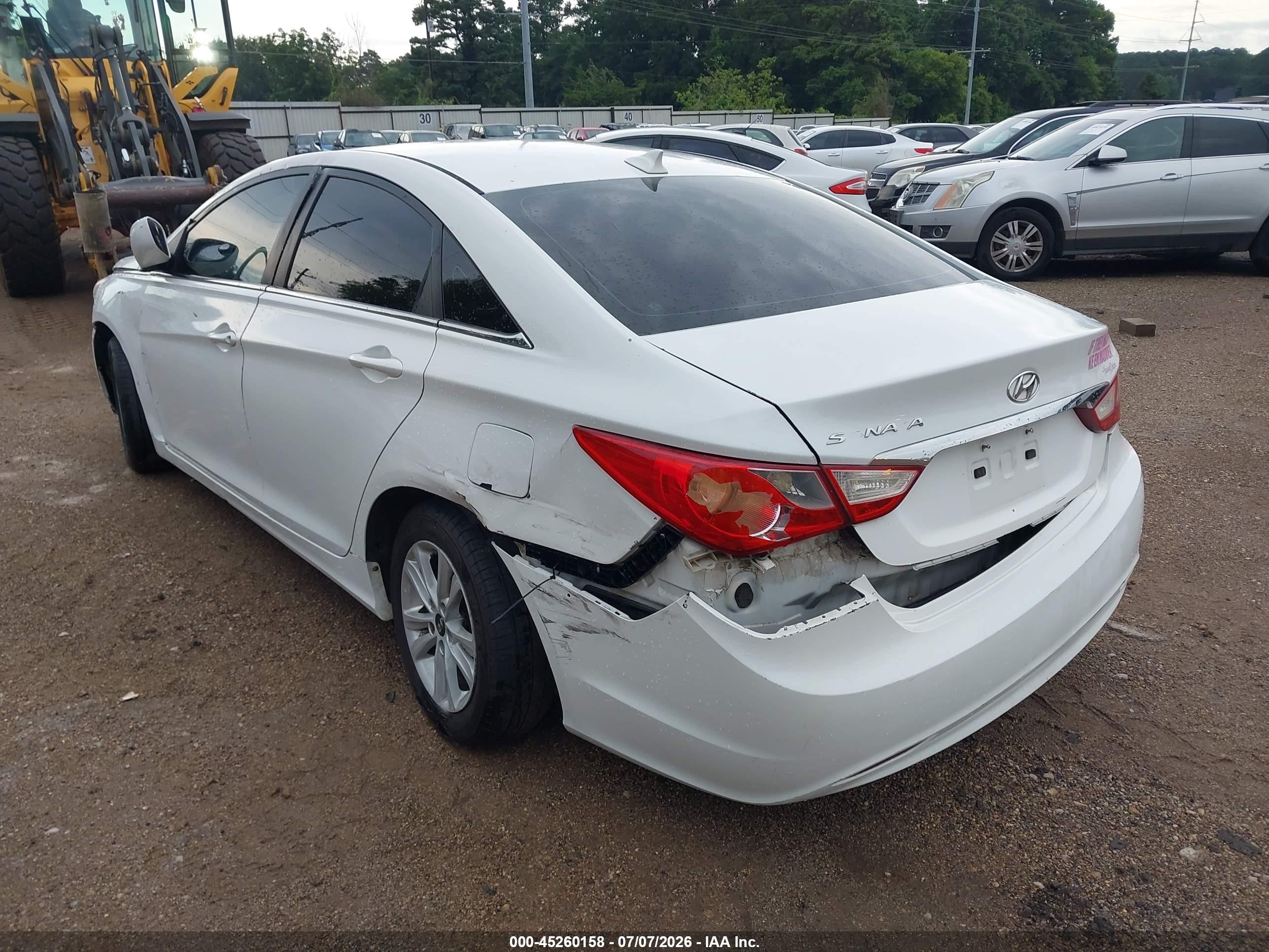 2013 Hyundai Sonata Gls Белый vin: 5NPEB4AC1DH693055
