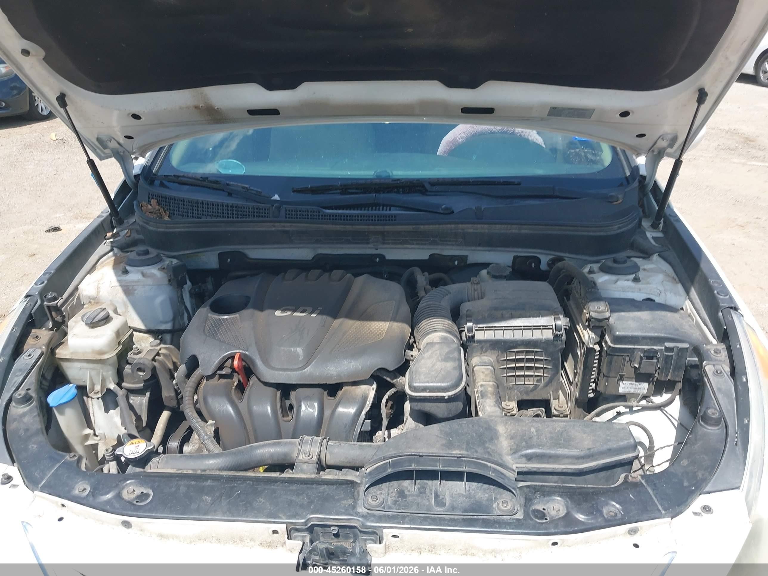 2013 Hyundai Sonata Gls Белый vin: 5NPEB4AC1DH693055