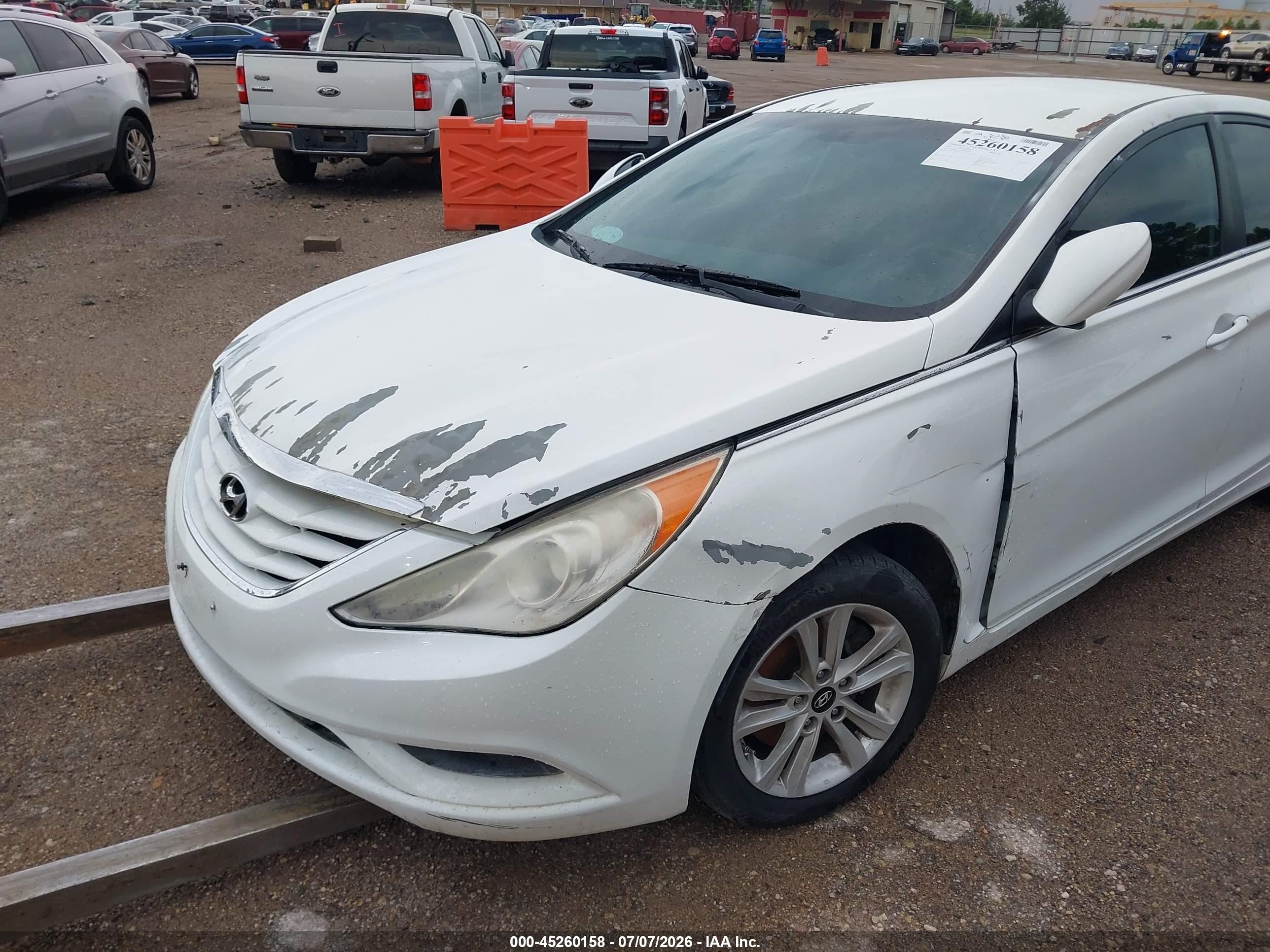 2013 Hyundai Sonata Gls Белый vin: 5NPEB4AC1DH693055