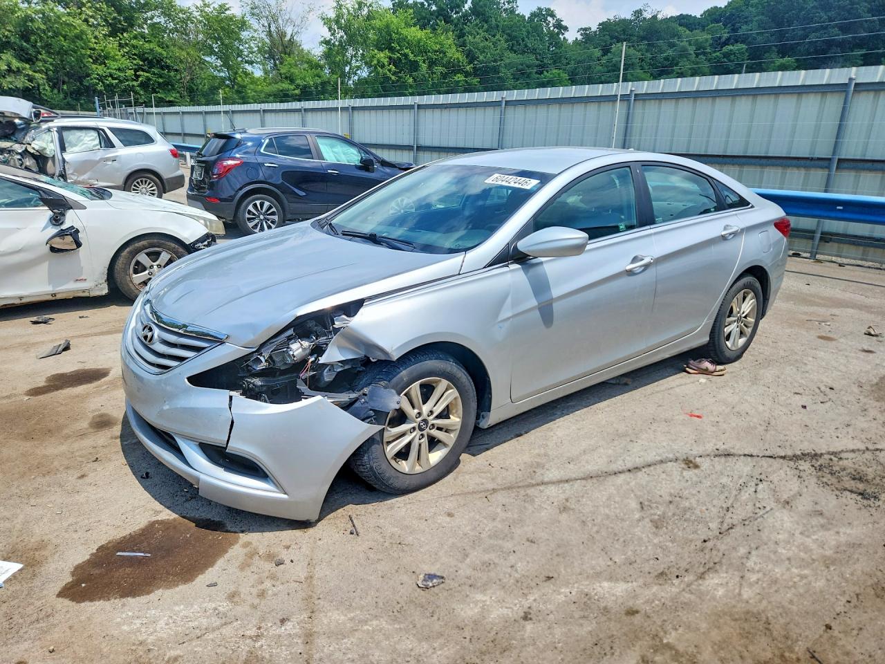 2013 Hyundai Sonata Gls Silver vin: 5NPEB4AC1DH694237