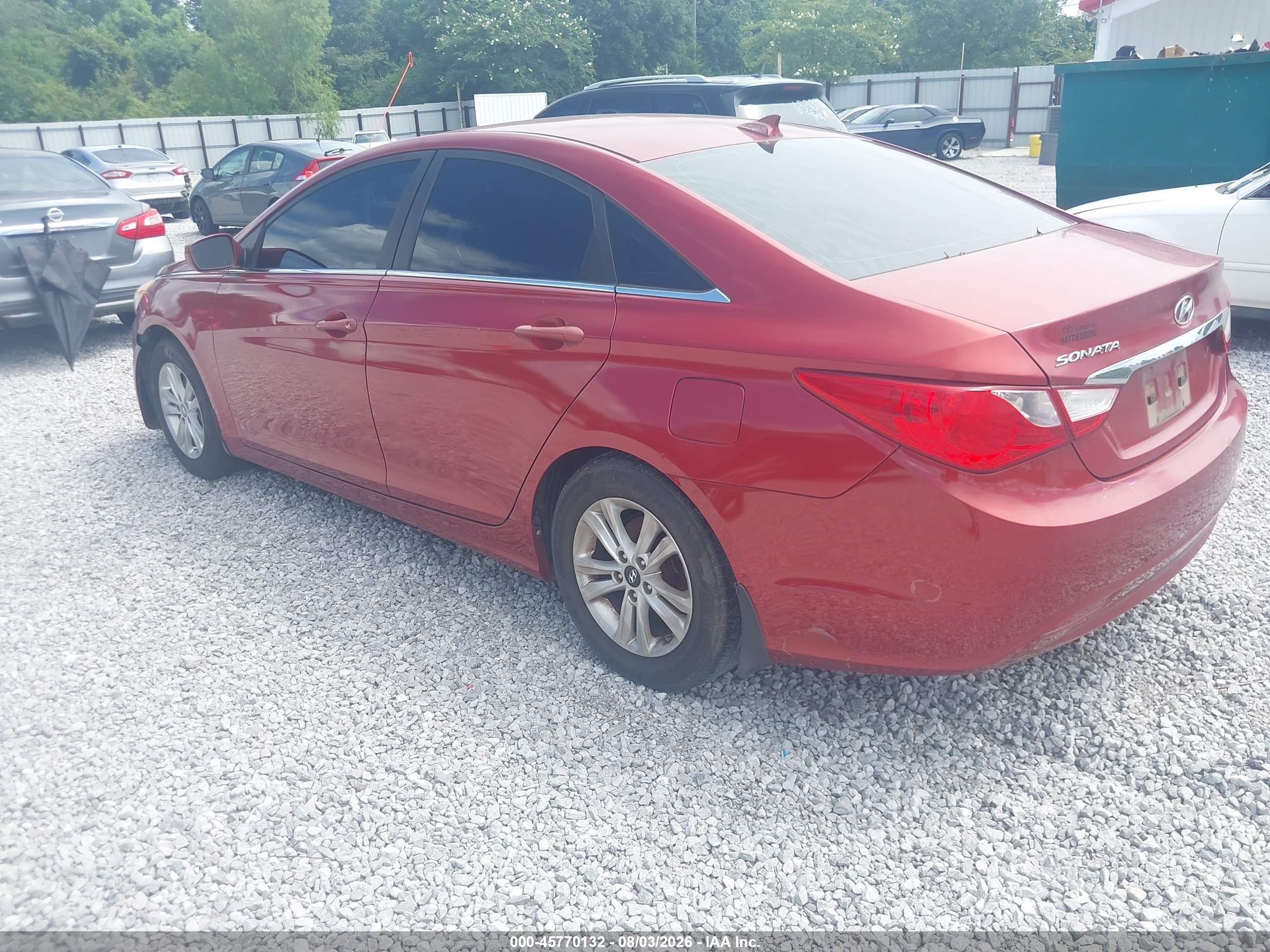 2013 Hyundai Sonata Gls Red vin: 5NPEB4AC1DH720884