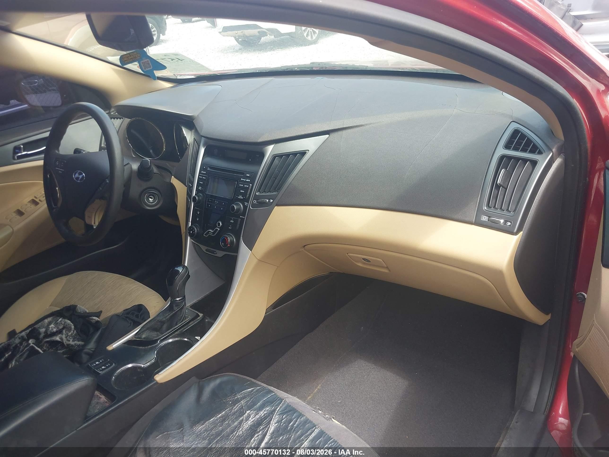 2013 Hyundai Sonata Gls Red vin: 5NPEB4AC1DH720884