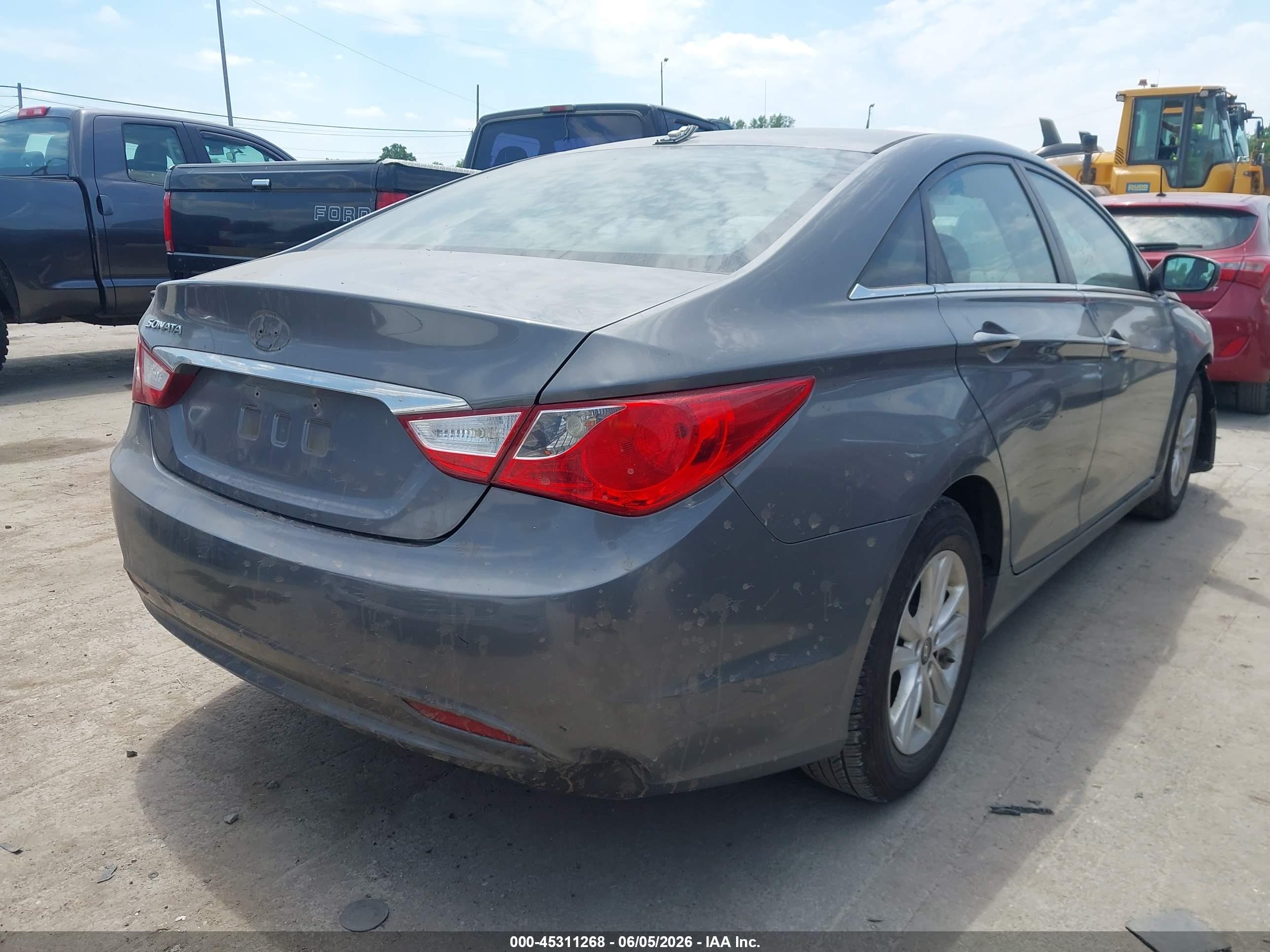 2013 Hyundai Sonata Gls Gray vin: 5NPEB4AC1DH725972