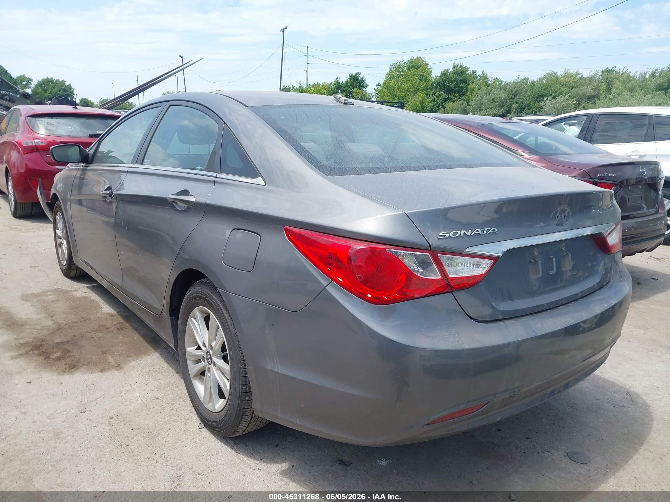 2013 Hyundai Sonata Gls Gray vin: 5NPEB4AC1DH725972