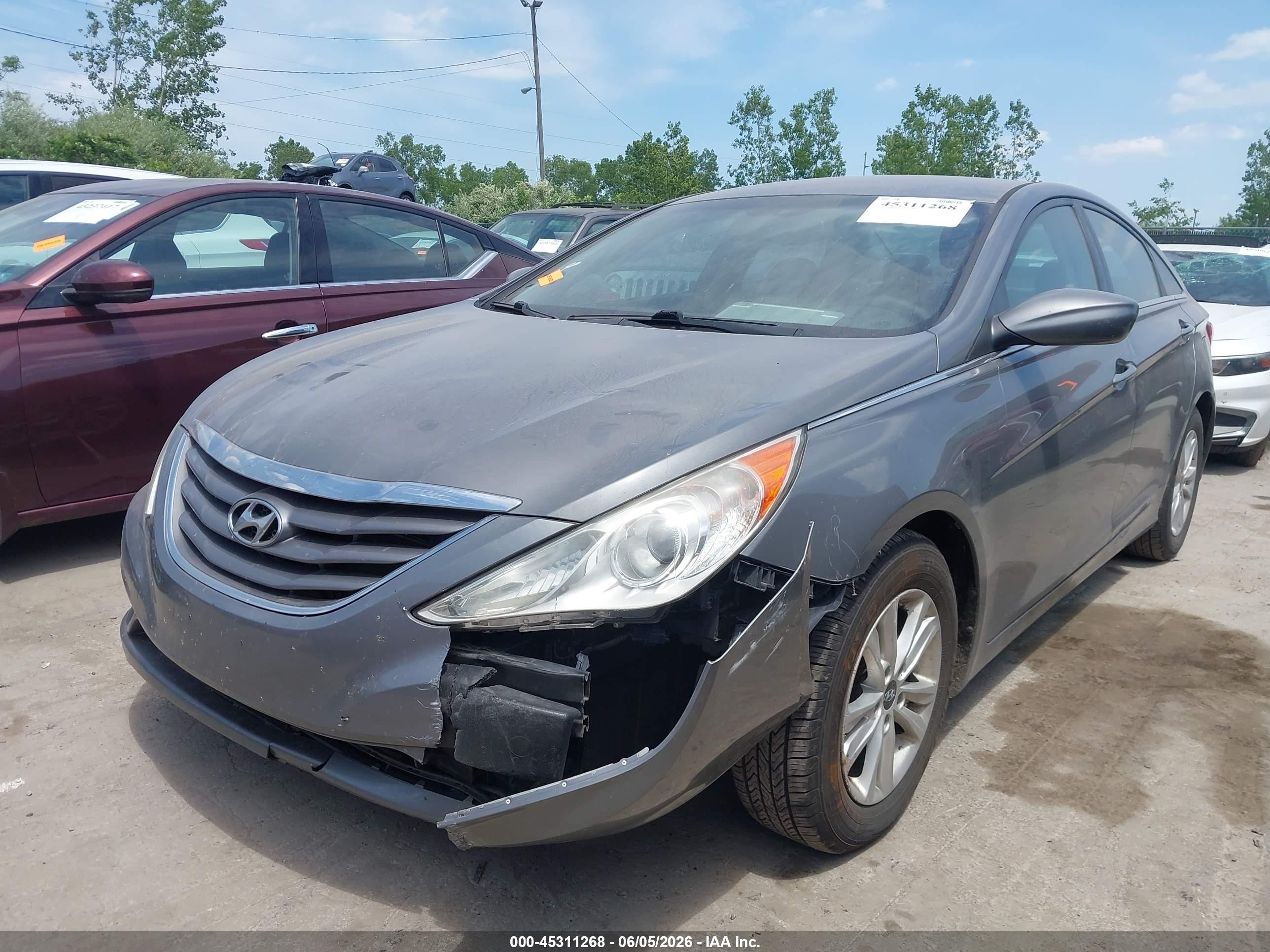 2013 Hyundai Sonata Gls Gray vin: 5NPEB4AC1DH725972