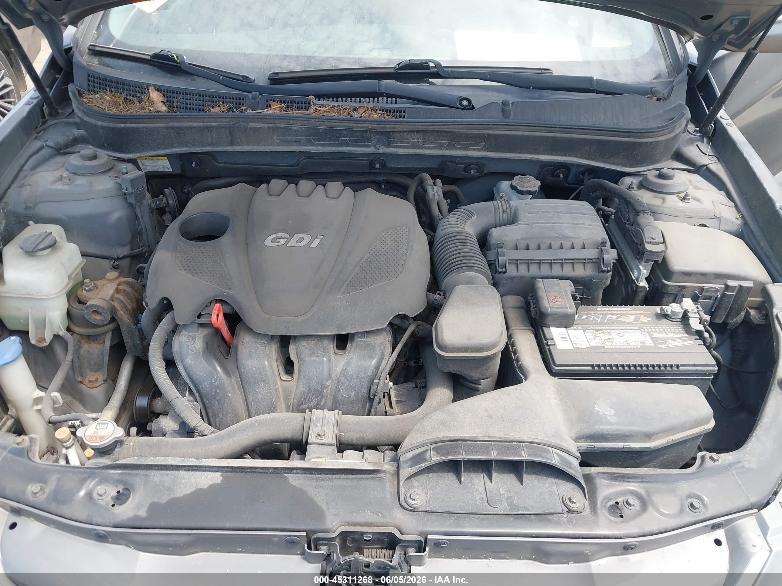 2013 Hyundai Sonata Gls Gray vin: 5NPEB4AC1DH725972
