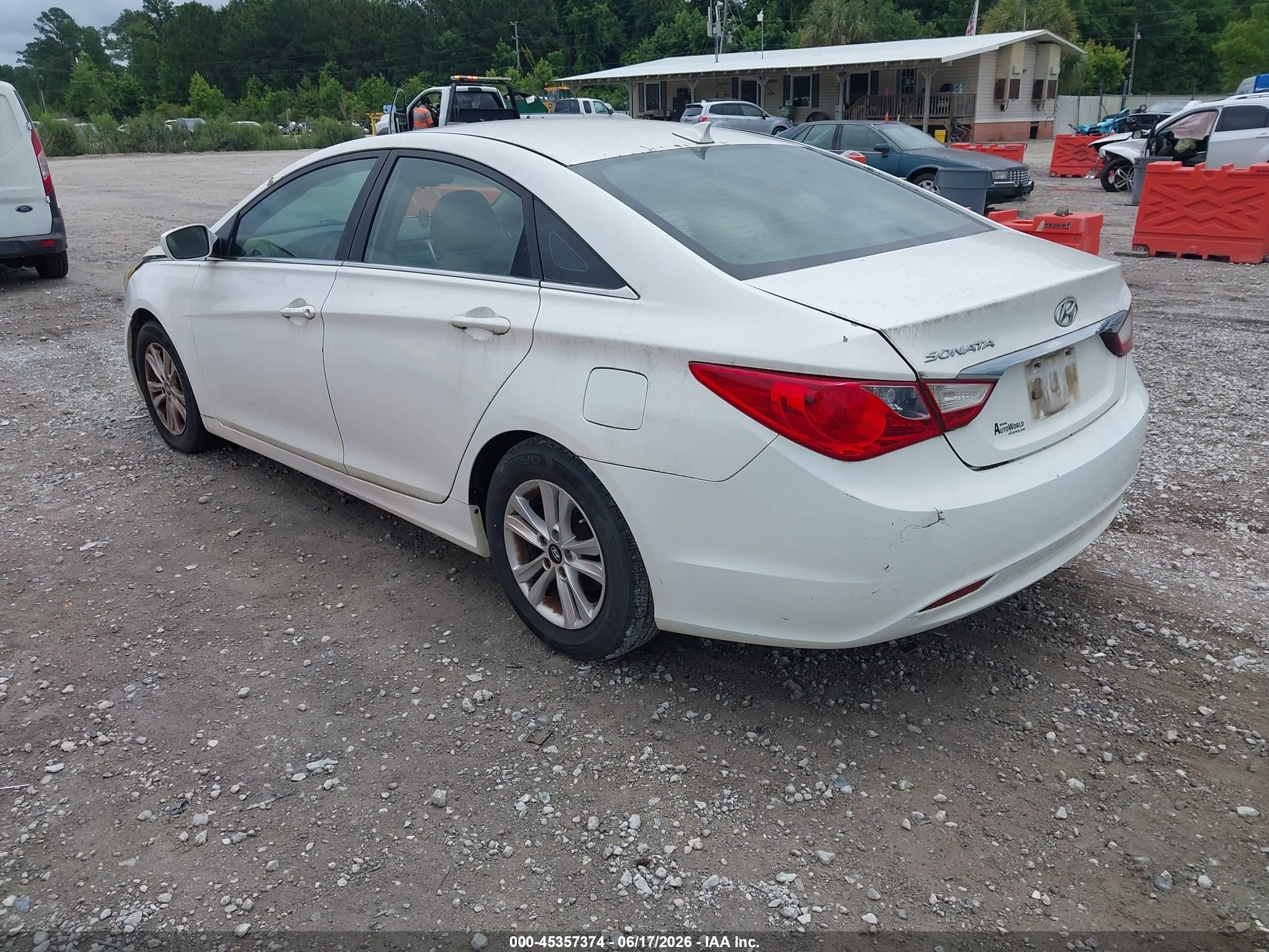 2013 Hyundai Sonata Gls White vin: 5NPEB4AC1DH731528
