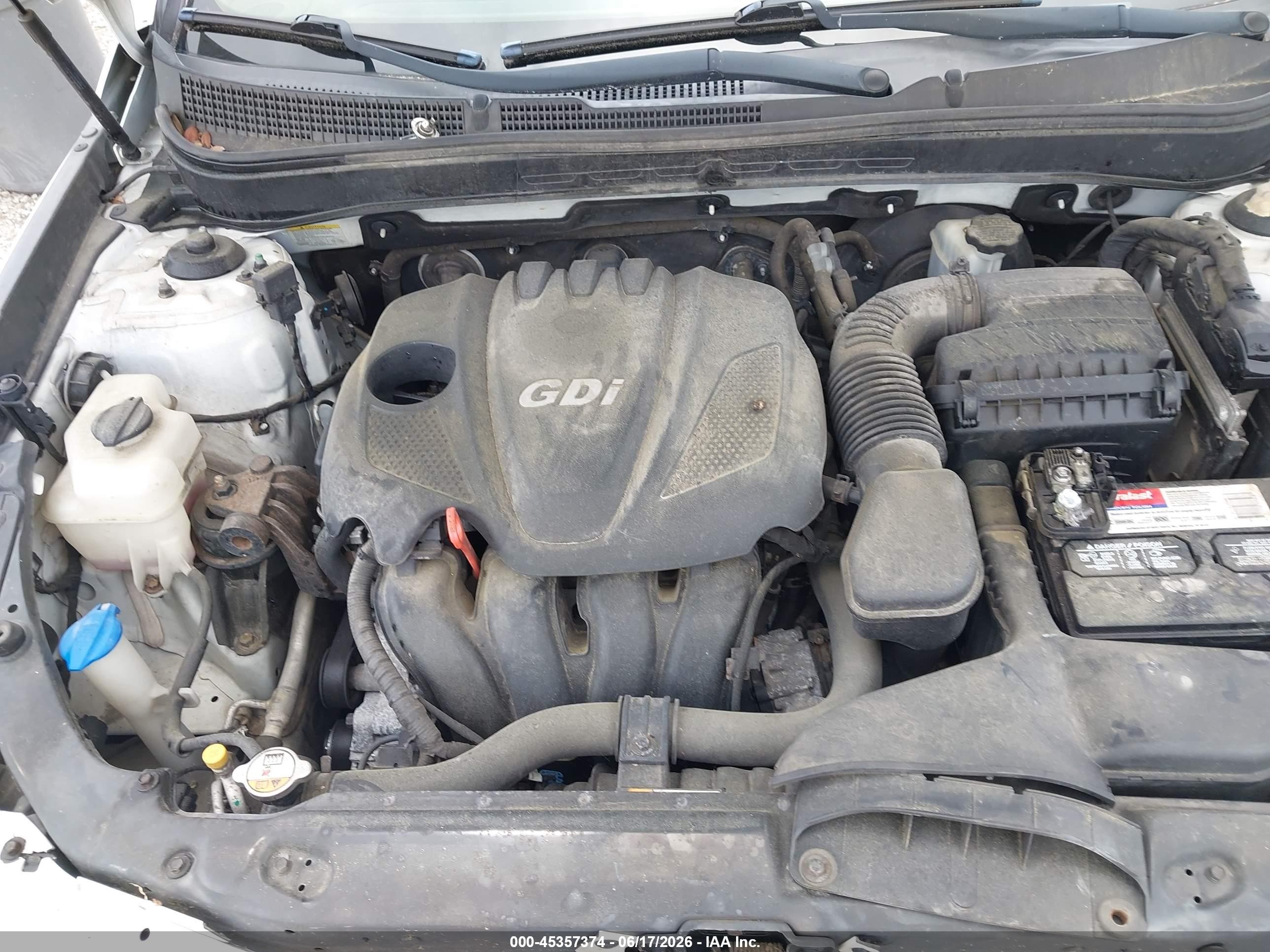 2013 Hyundai Sonata Gls White vin: 5NPEB4AC1DH731528