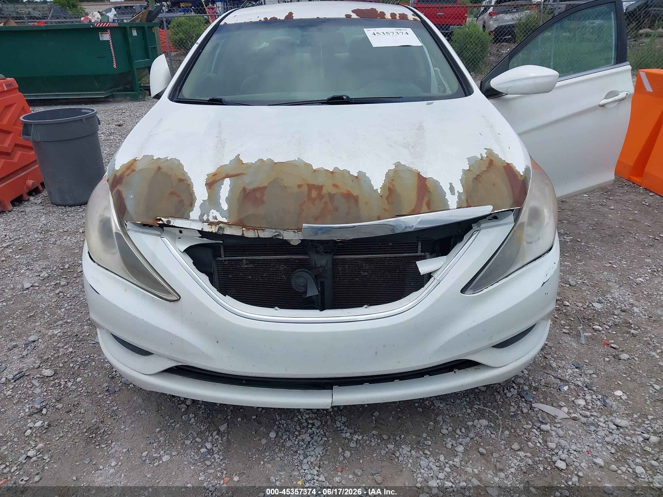 2013 Hyundai Sonata Gls White vin: 5NPEB4AC1DH731528