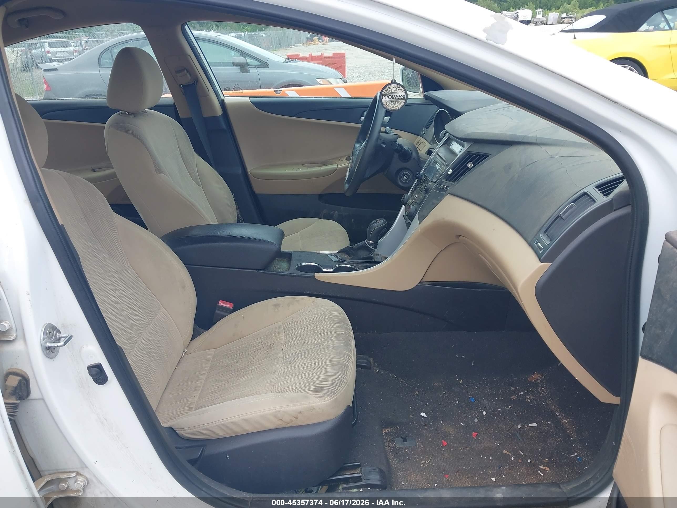 2013 Hyundai Sonata Gls White vin: 5NPEB4AC1DH731528