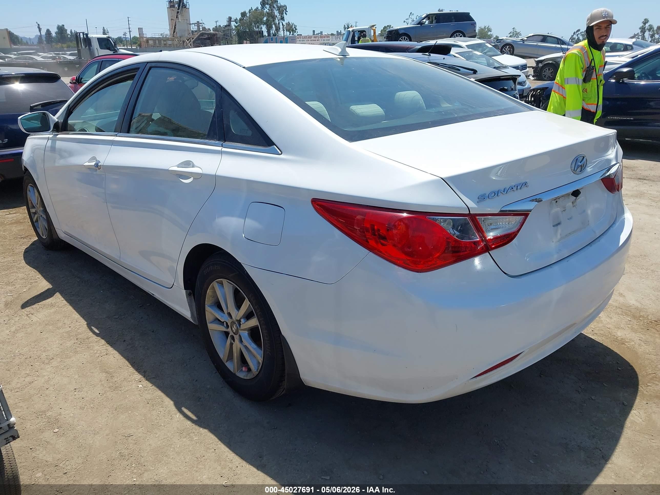 2013 Hyundai Sonata Gls Белый vin: 5NPEB4AC1DH738429