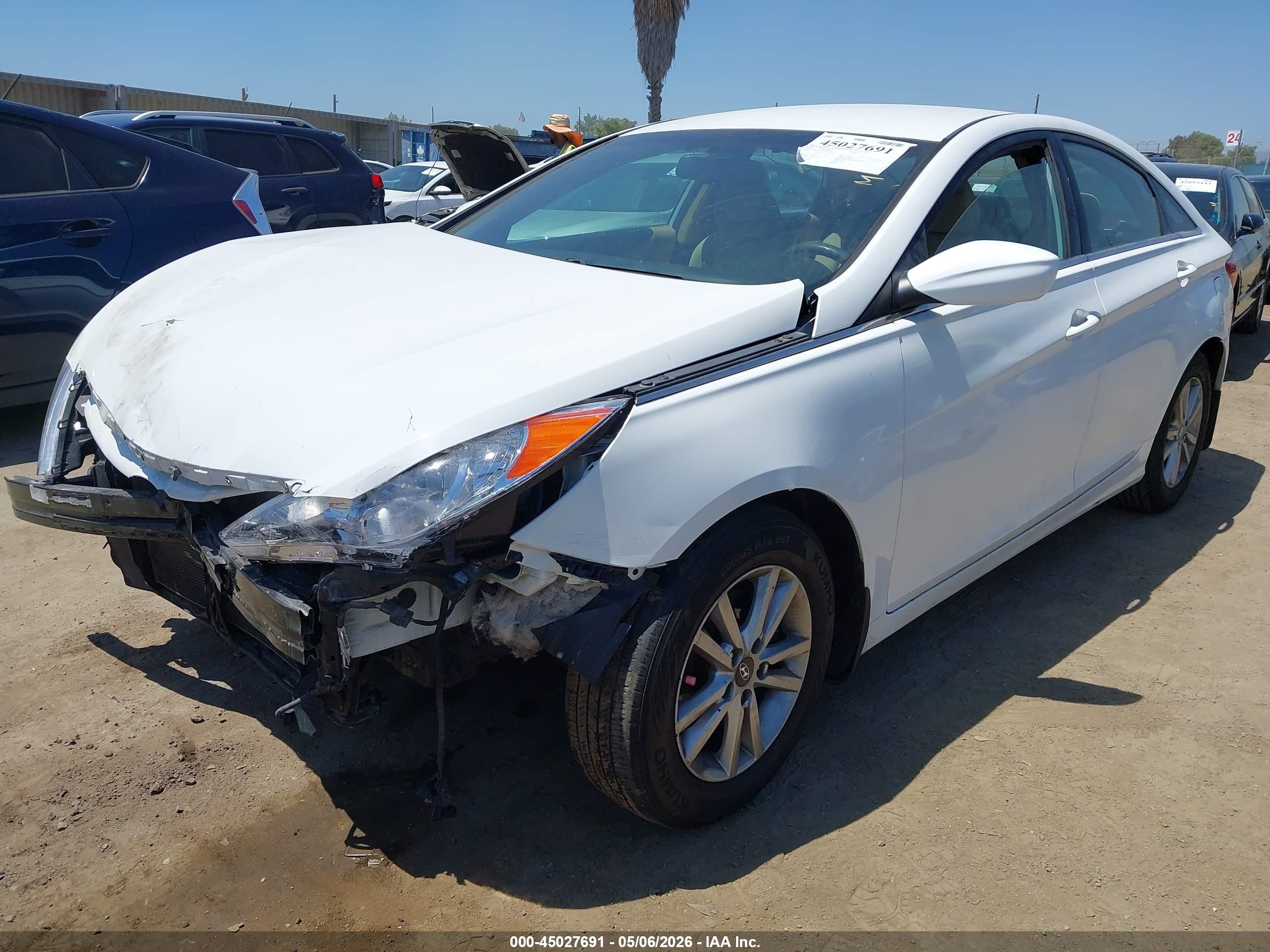 2013 Hyundai Sonata Gls Белый vin: 5NPEB4AC1DH738429