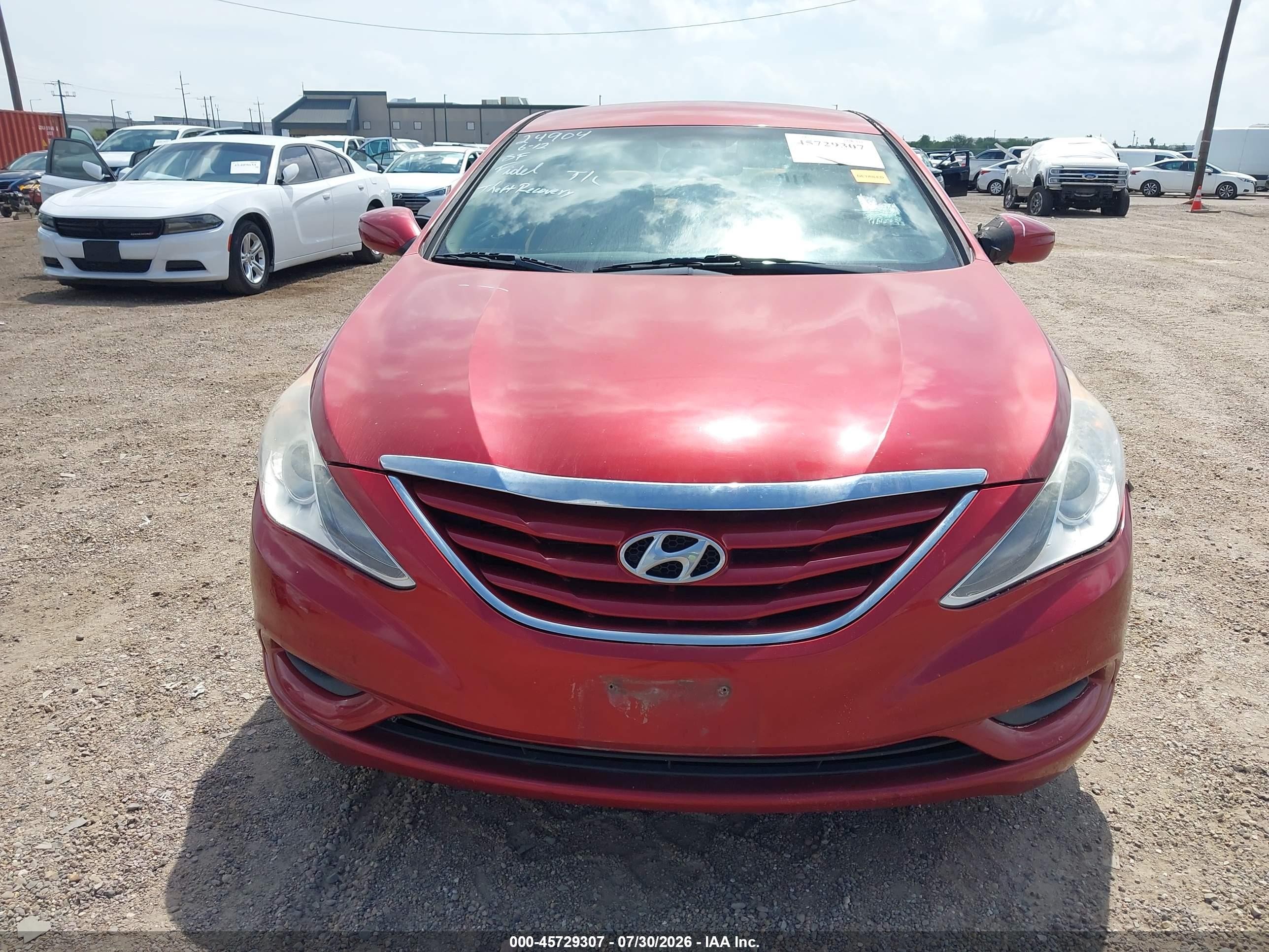 2013 Hyundai Sonata Gls Red vin: 5NPEB4AC1DH749883