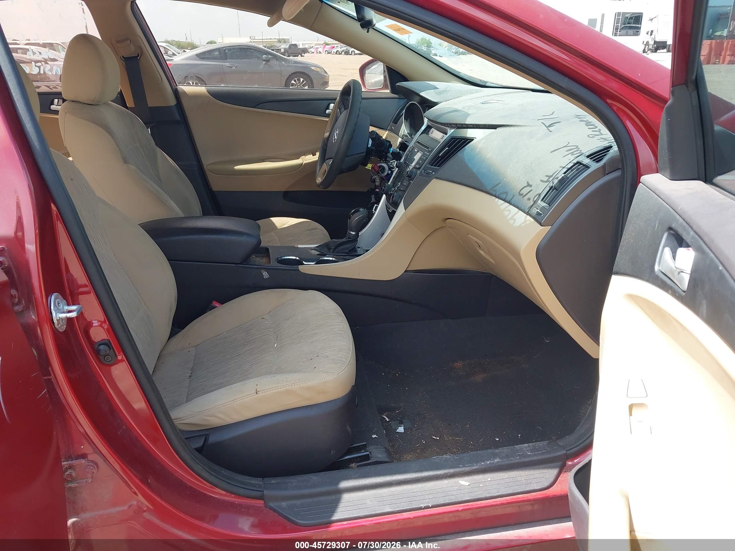 2013 Hyundai Sonata Gls Red vin: 5NPEB4AC1DH749883