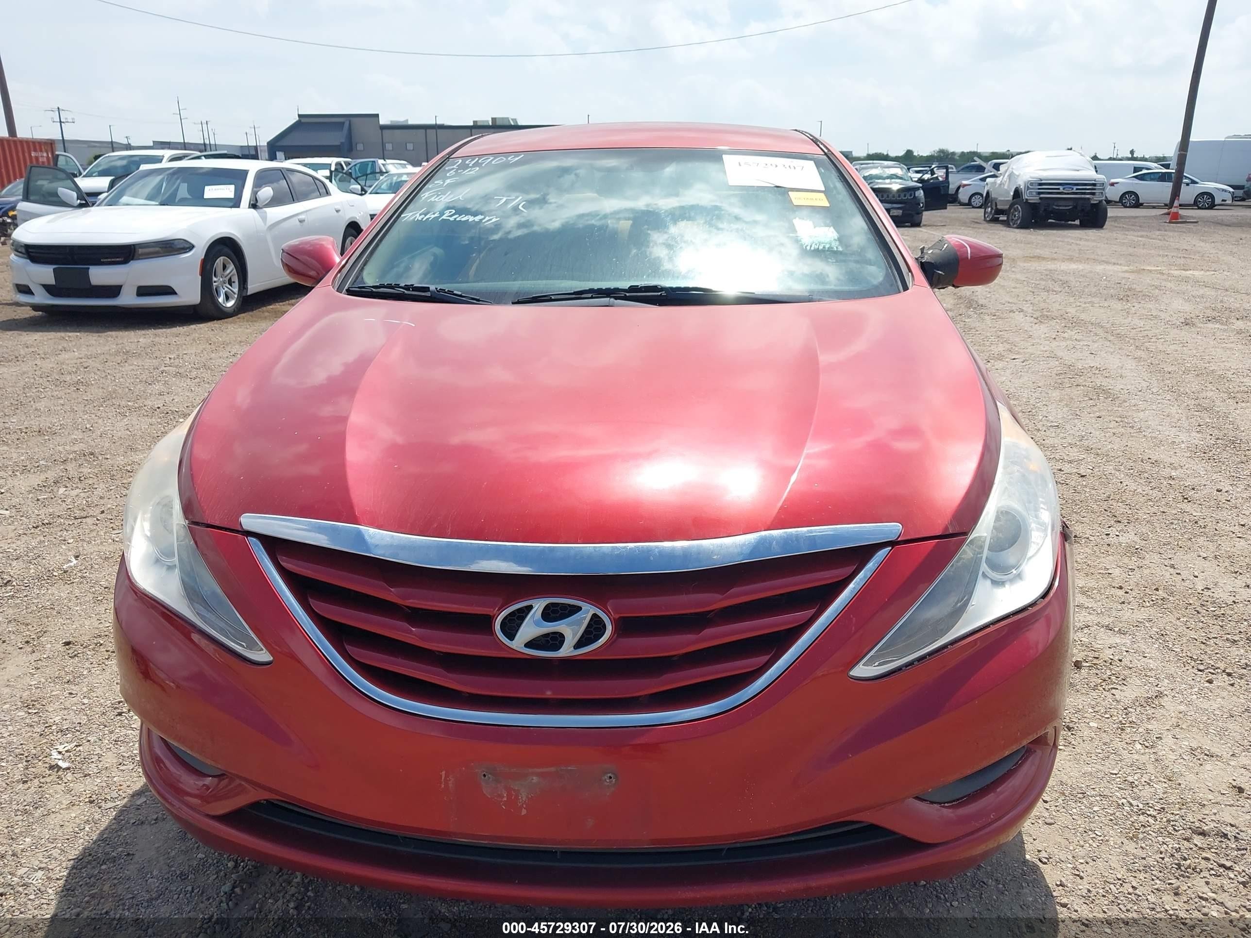 2013 Hyundai Sonata Gls Red vin: 5NPEB4AC1DH749883