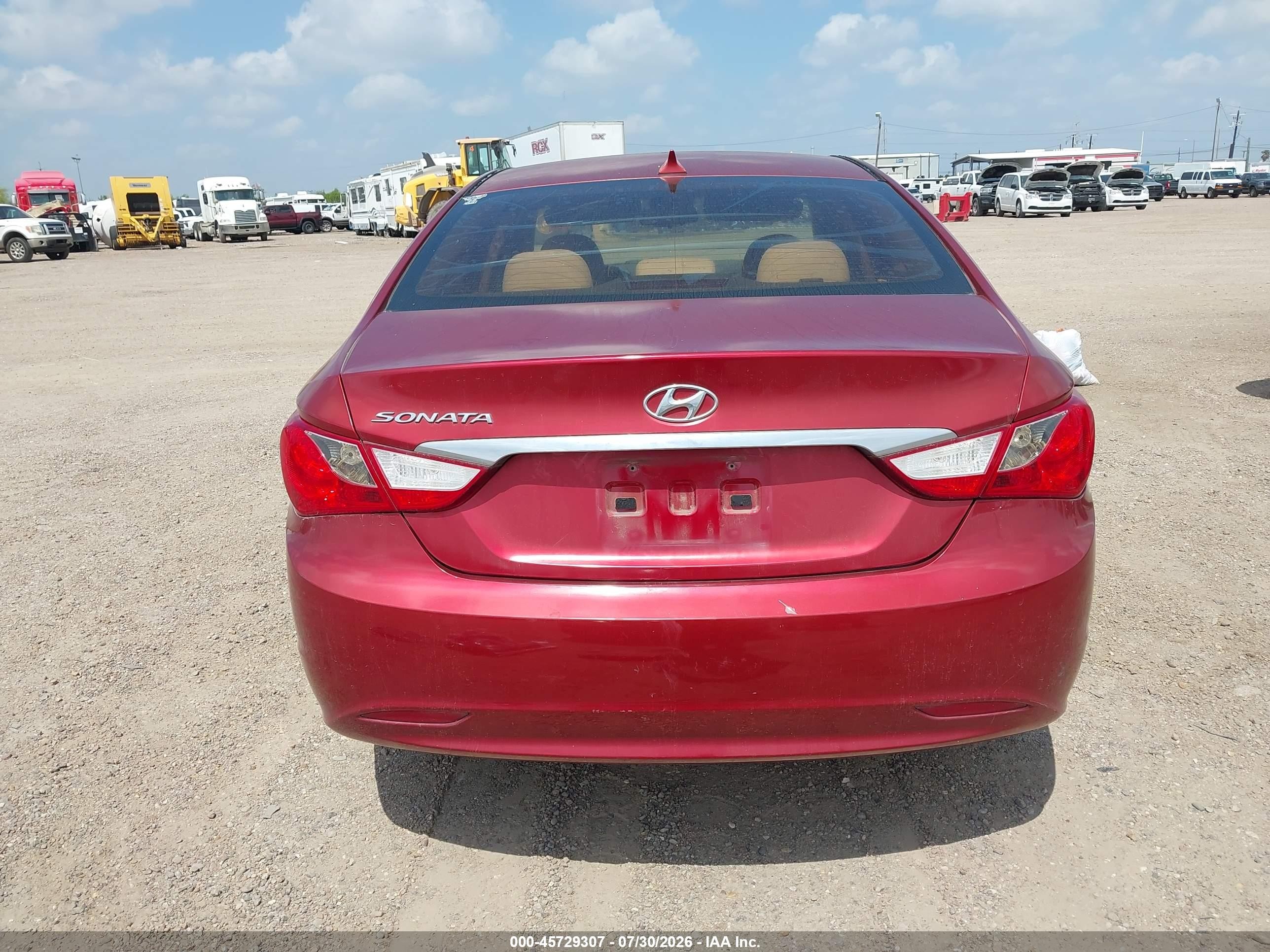 2013 Hyundai Sonata Gls Red vin: 5NPEB4AC1DH749883