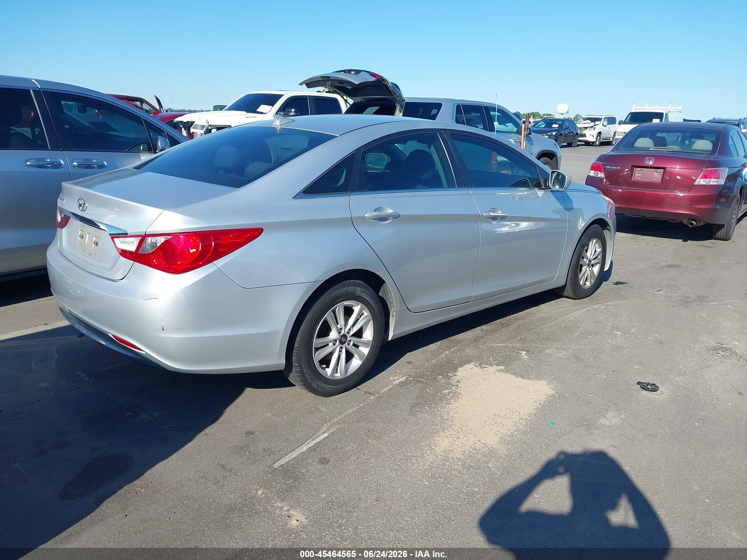 2013 Hyundai Sonata Gls Silver vin: 5NPEB4AC1DH749981