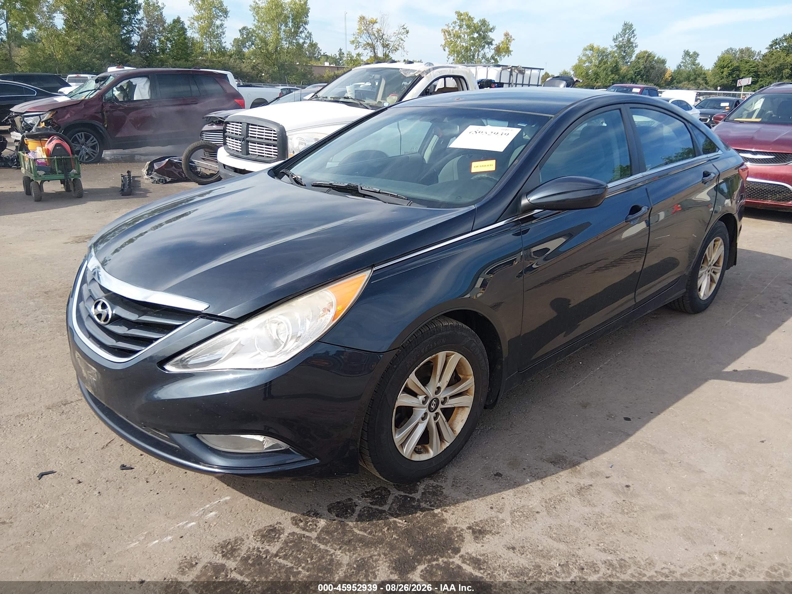 2013 Hyundai Sonata Gls Black vin: 5NPEB4AC1DH752086