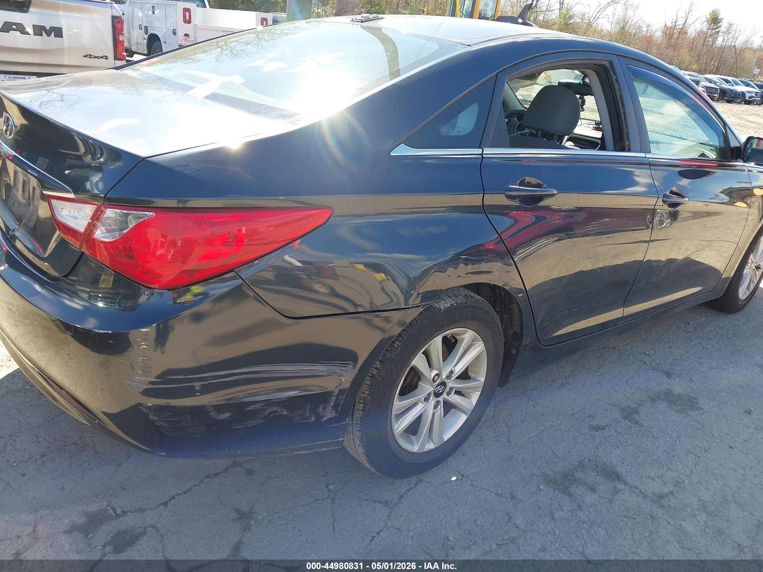 2013 Hyundai Sonata Gls Black vin: 5NPEB4AC1DH756557