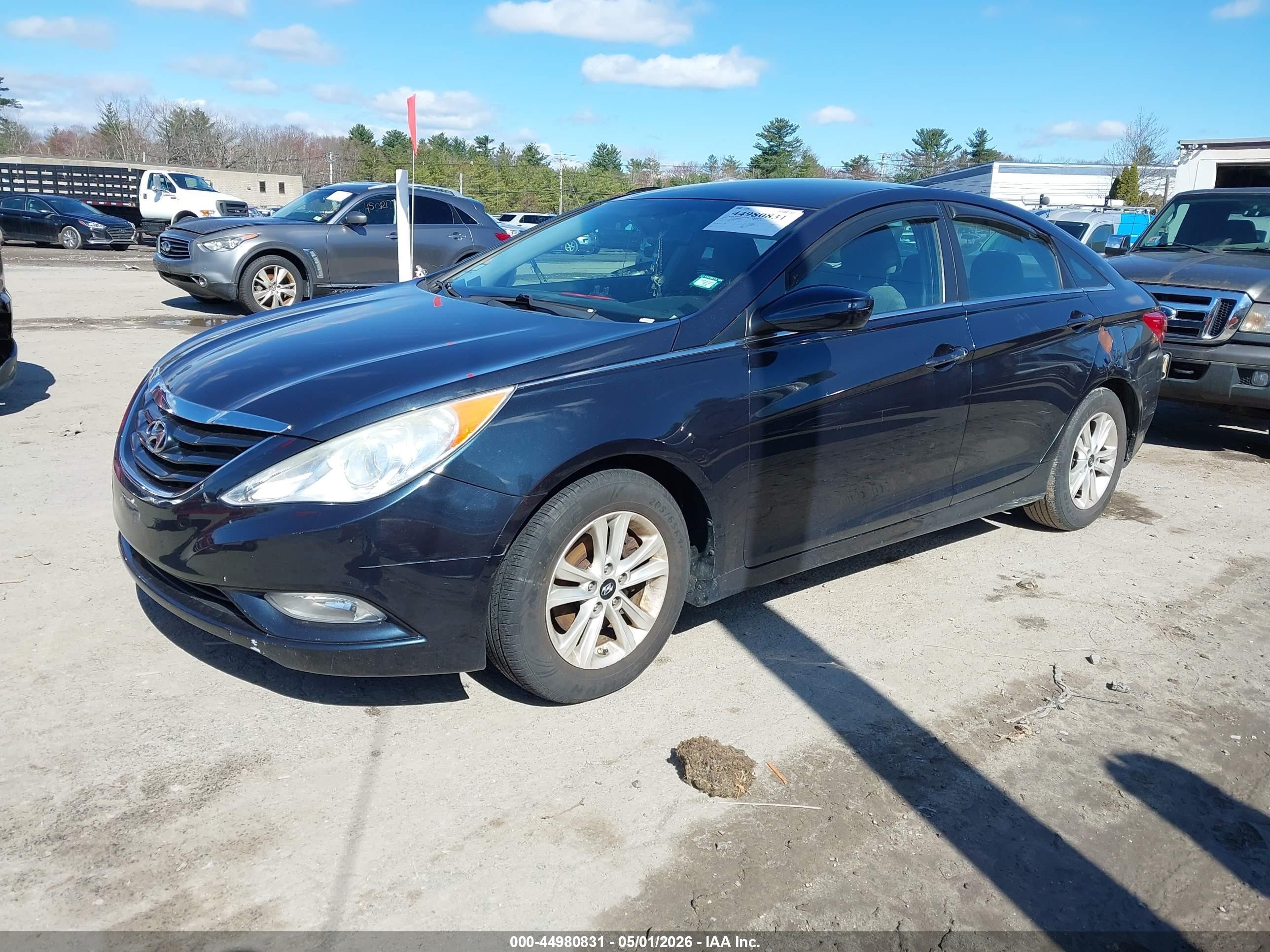 2013 Hyundai Sonata Gls Black vin: 5NPEB4AC1DH756557