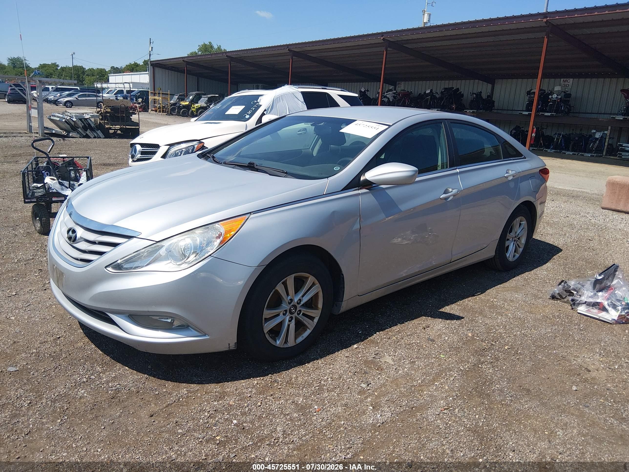 2013 Hyundai Sonata Gls Silver vin: 5NPEB4AC1DH763279