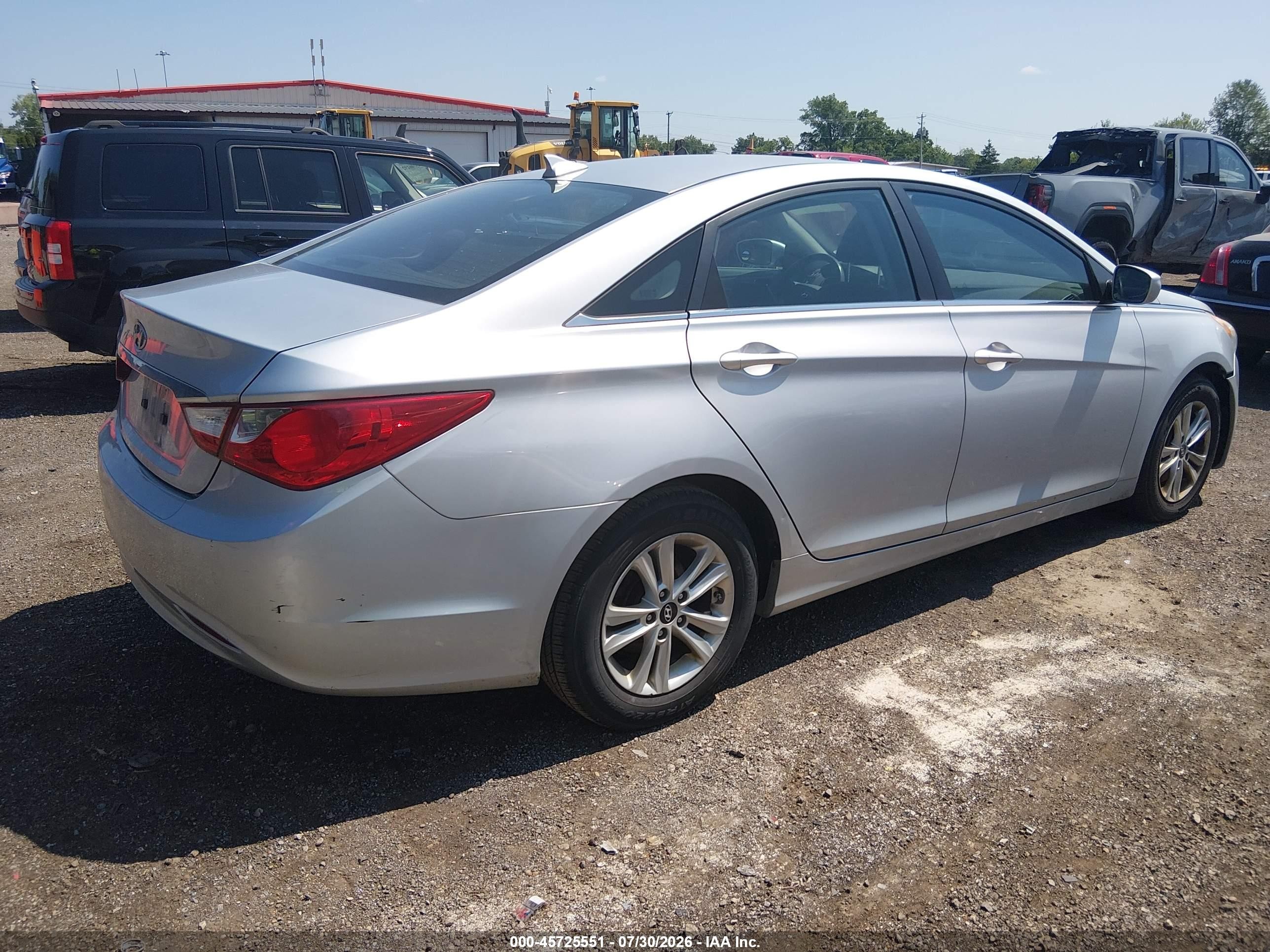 2013 Hyundai Sonata Gls Silver vin: 5NPEB4AC1DH763279