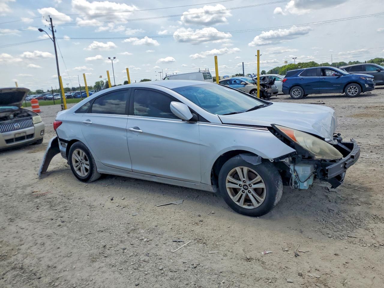 2013 Hyundai Sonata Gls Silver vin: 5NPEB4AC1DH768224