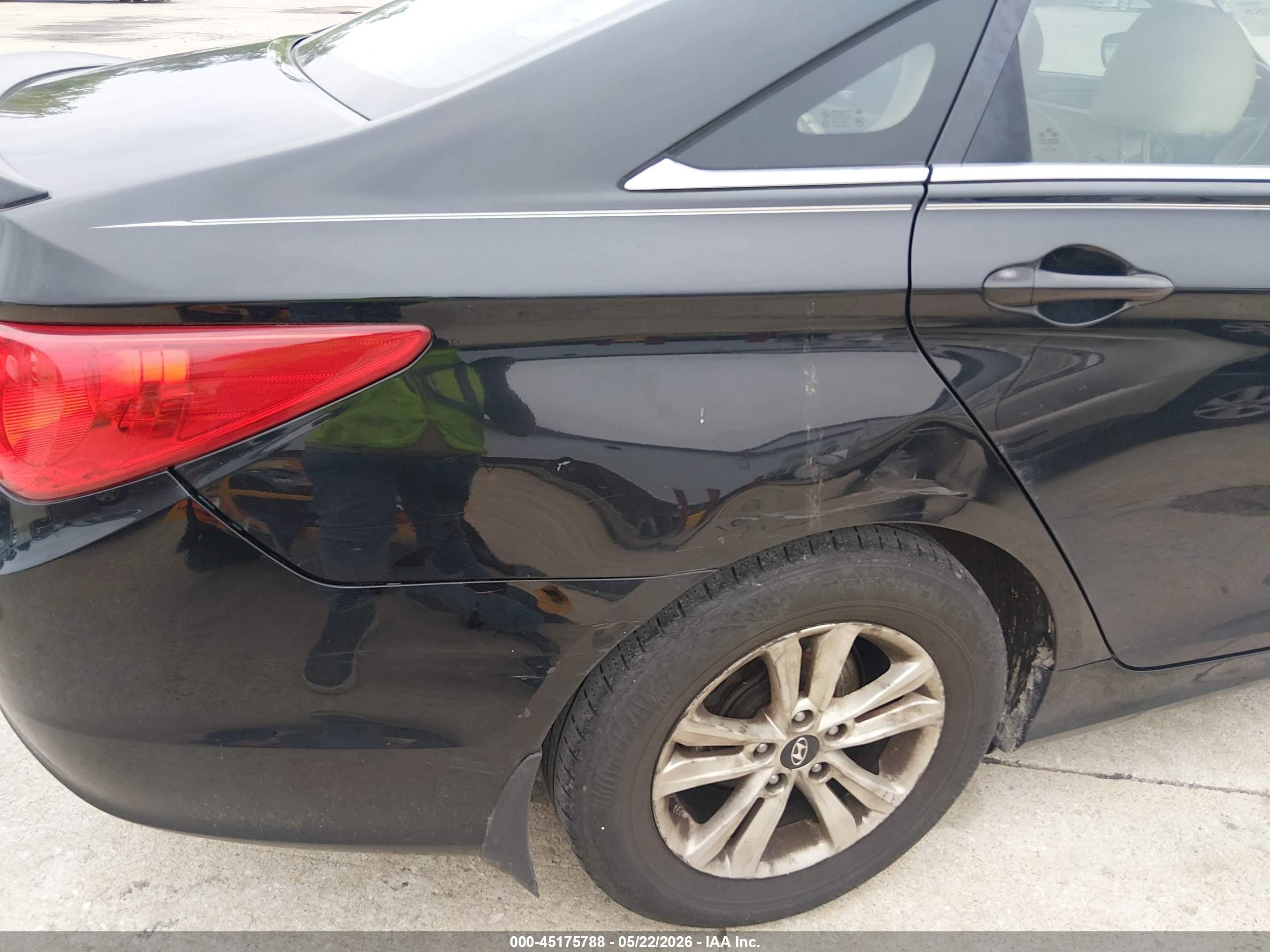 2013 Hyundai Sonata Gls Black vin: 5NPEB4AC1DH768675